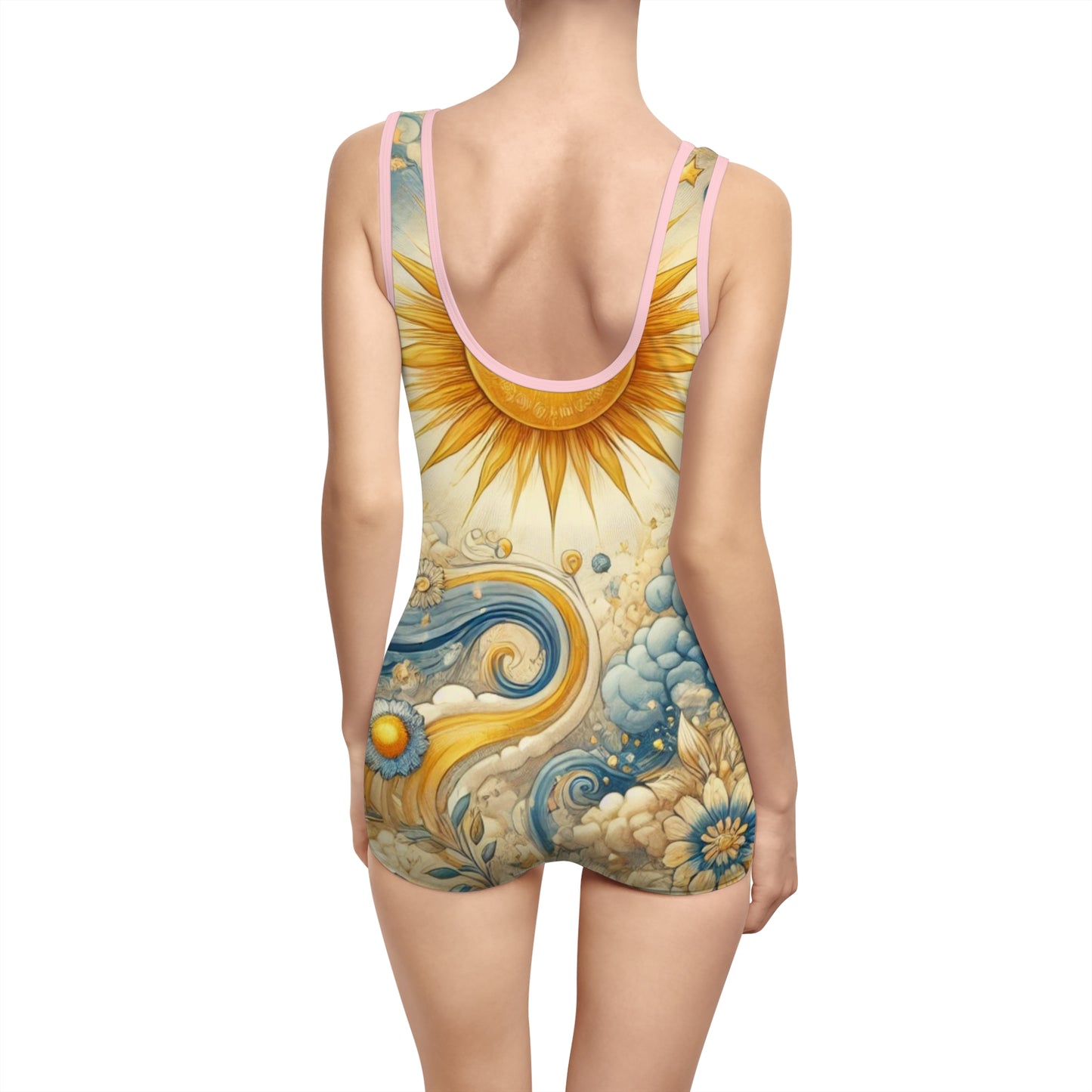 Celestial Radiance - Women's Vintage Swimsuit