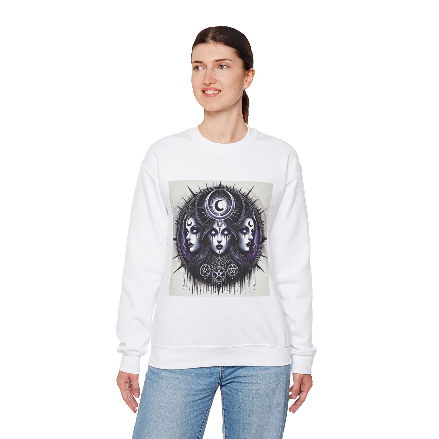 Triple Goddess - Unisex Heavy Blend Crewneck Sweatshirt