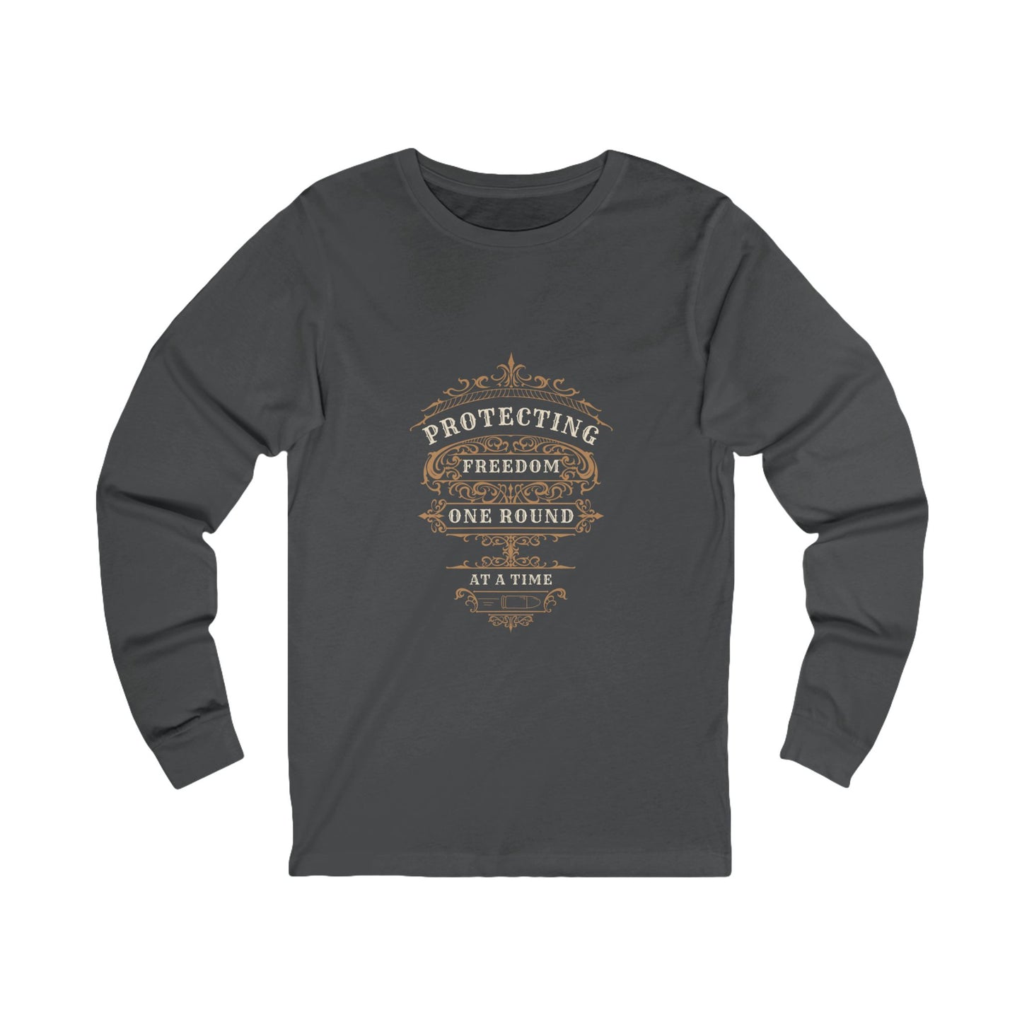 Protecting Freedom, One Round at a Time - Unisex Jersey Long Sleeve Tee