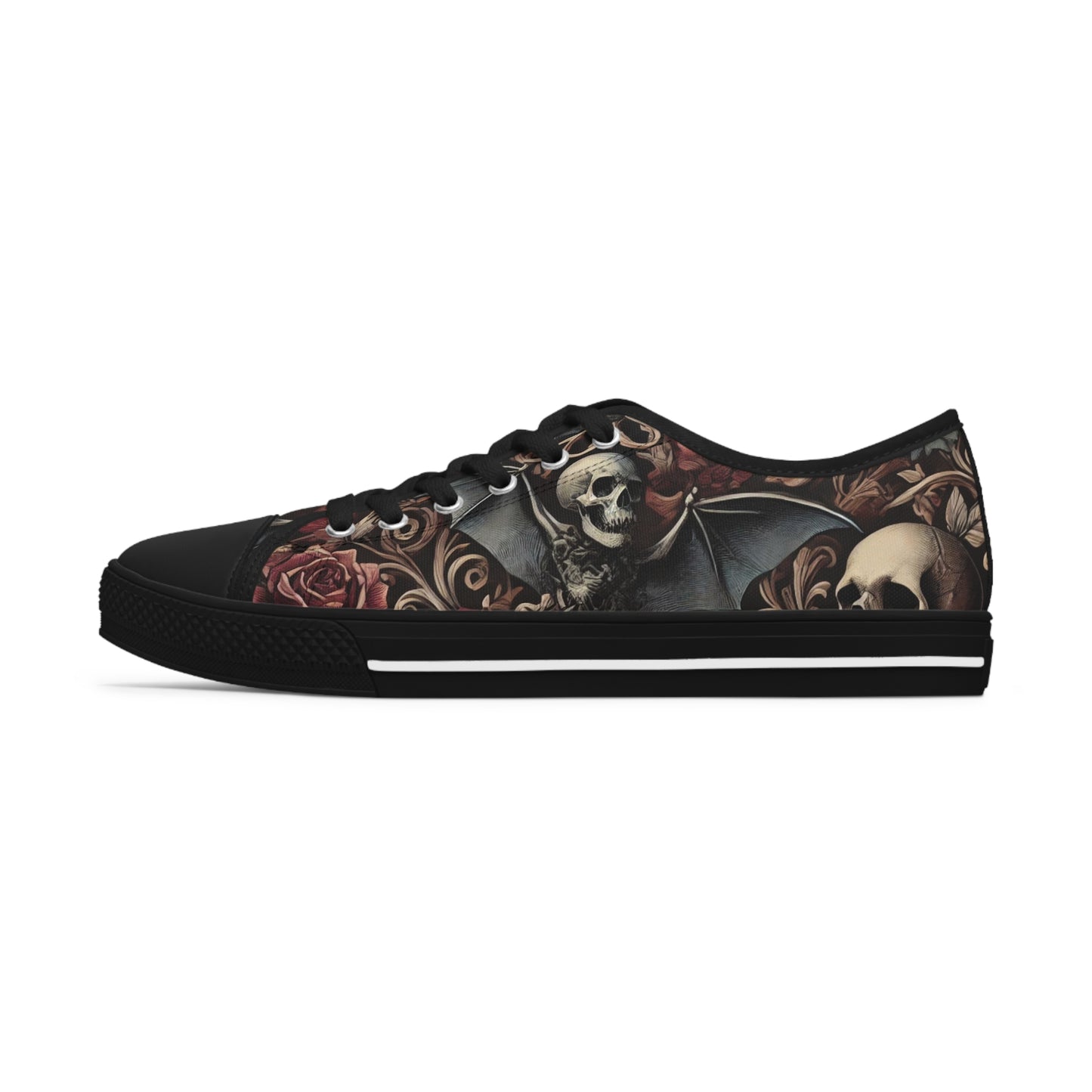 Nocturnal Elegy - Women's Low Top Sneakers