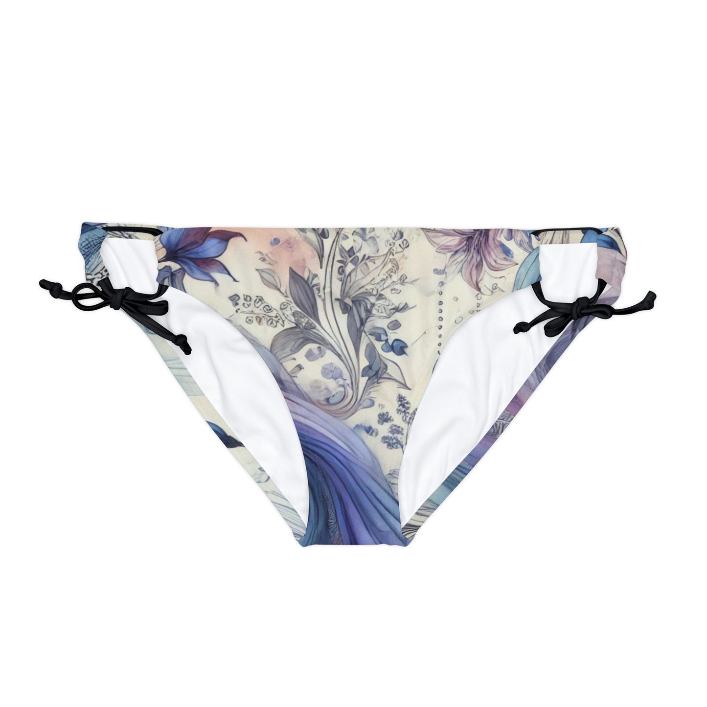 Twilight Bloom - Loop Tie Side Bikini Bottom (AOP)