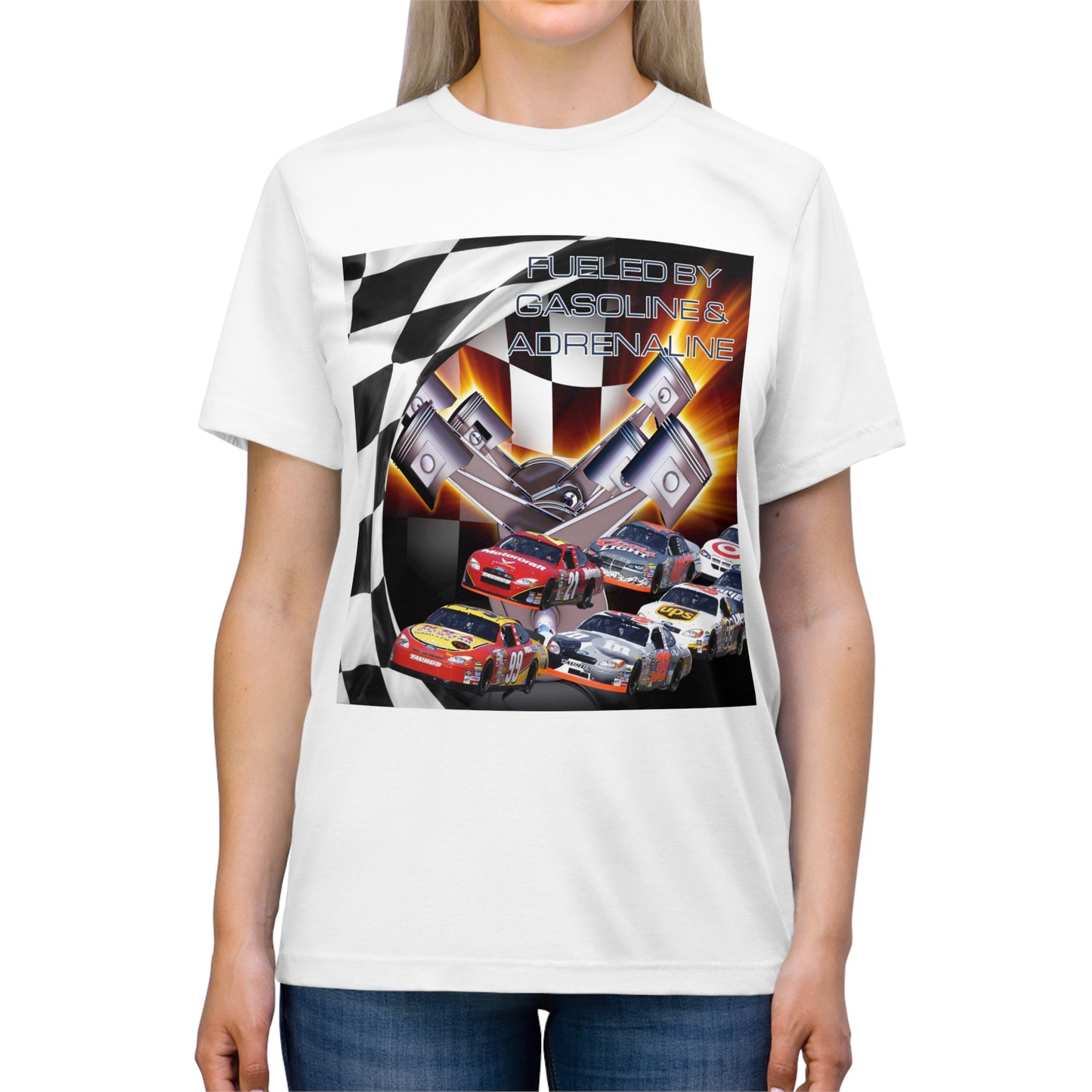 Fueled by Gasoline & Adrenaline - Unisex Triblend Tee T-Shirt