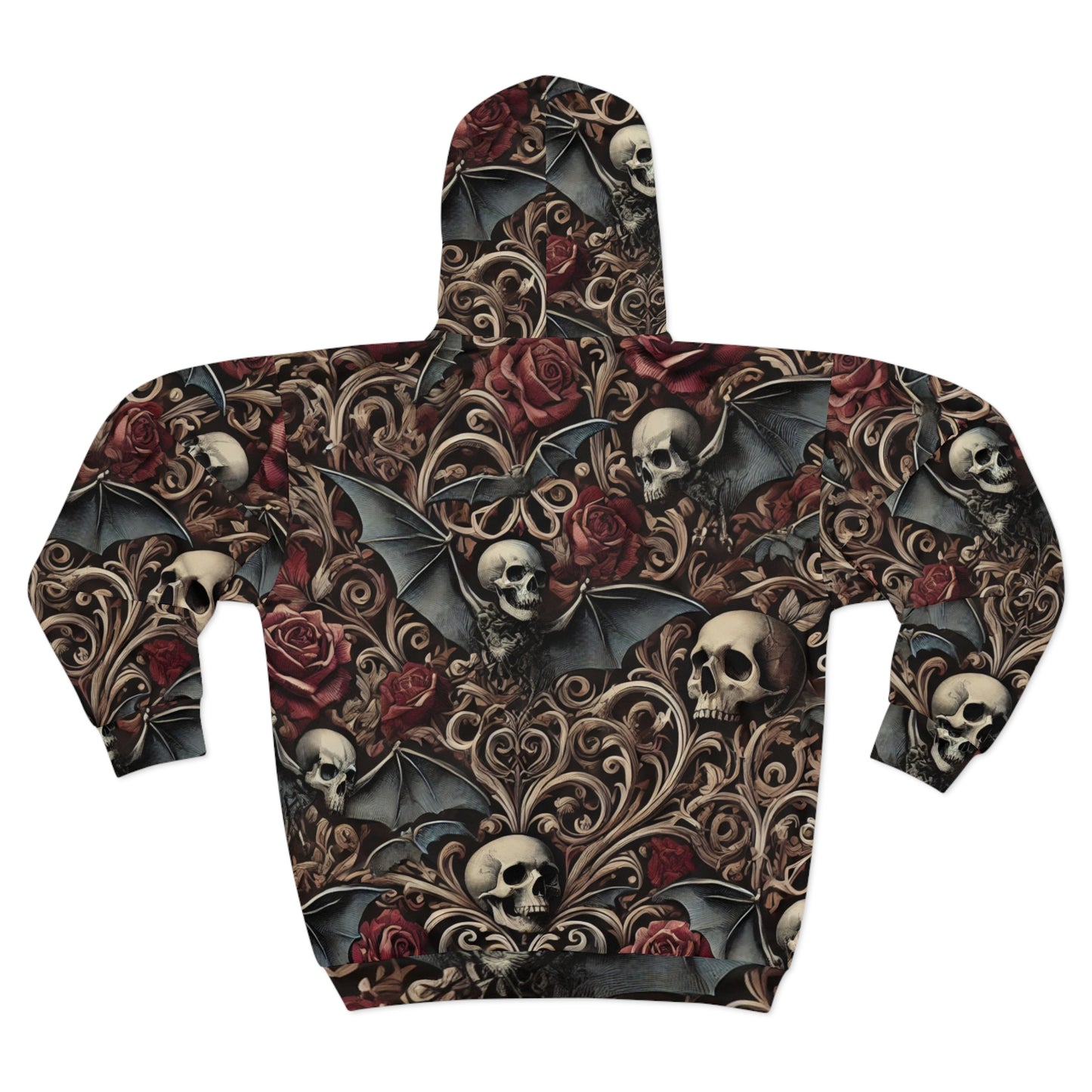 Nocturnal Elegy - Unisex Zip Hoodie (AOP)