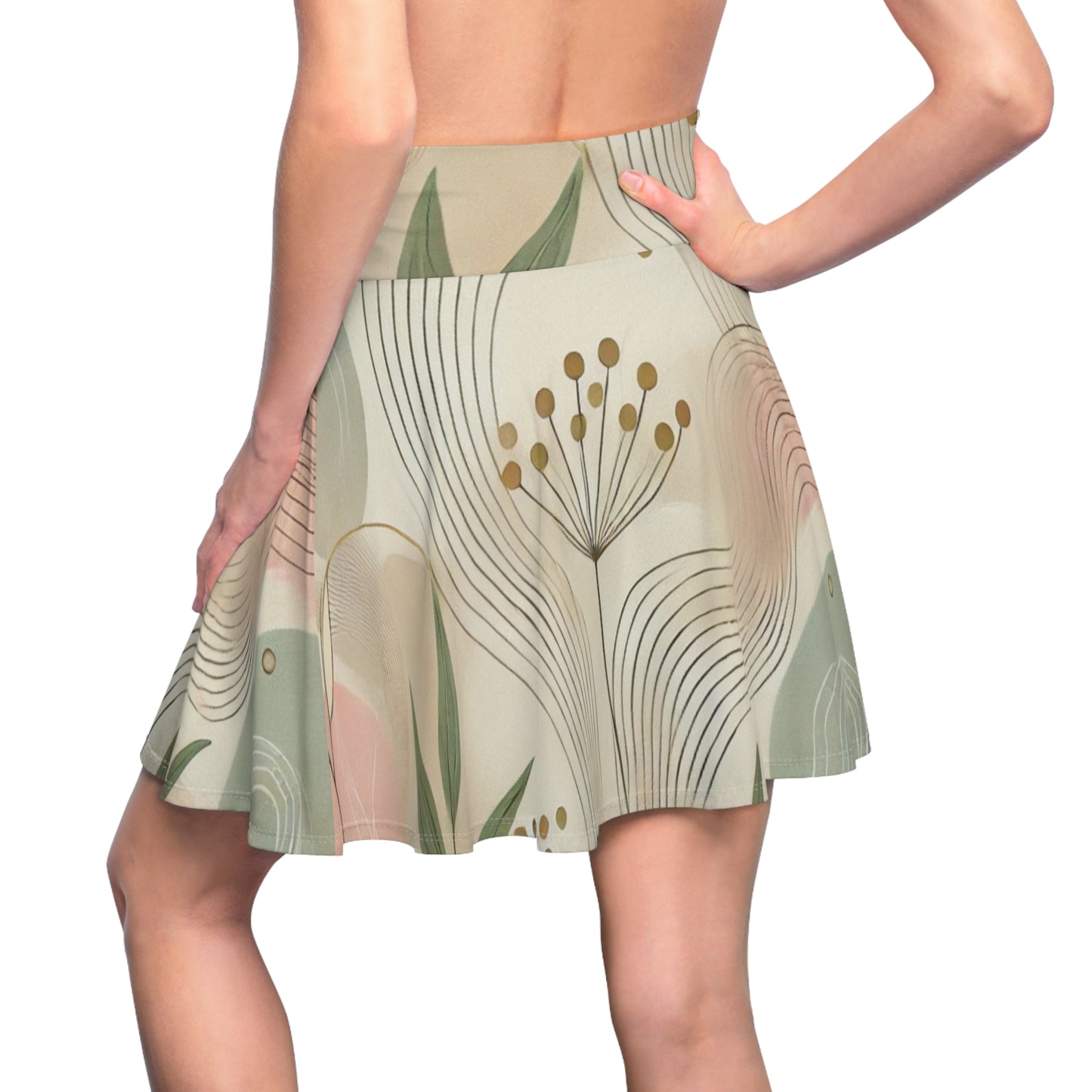 Botanical Breeze - Women's Skater Skirt (AOP)