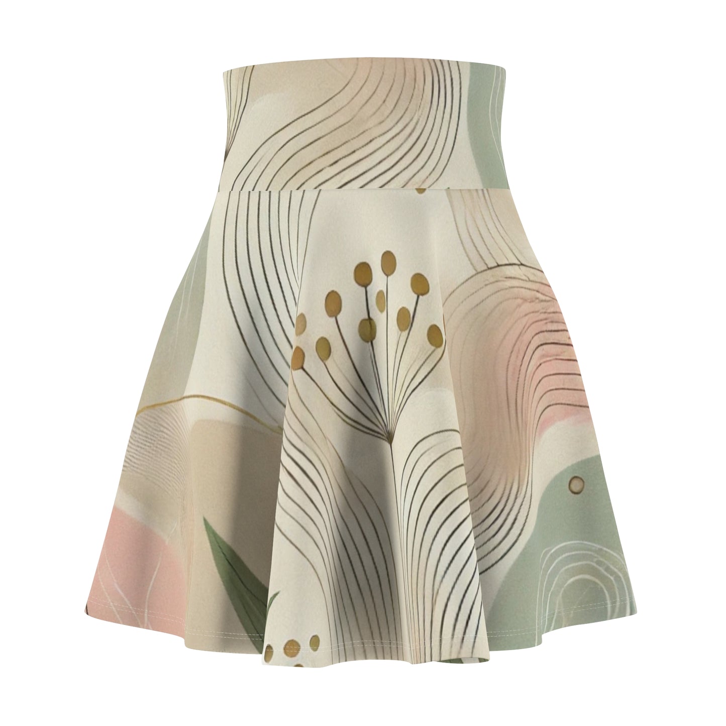 Botanical Breeze - Women's Skater Skirt (AOP)