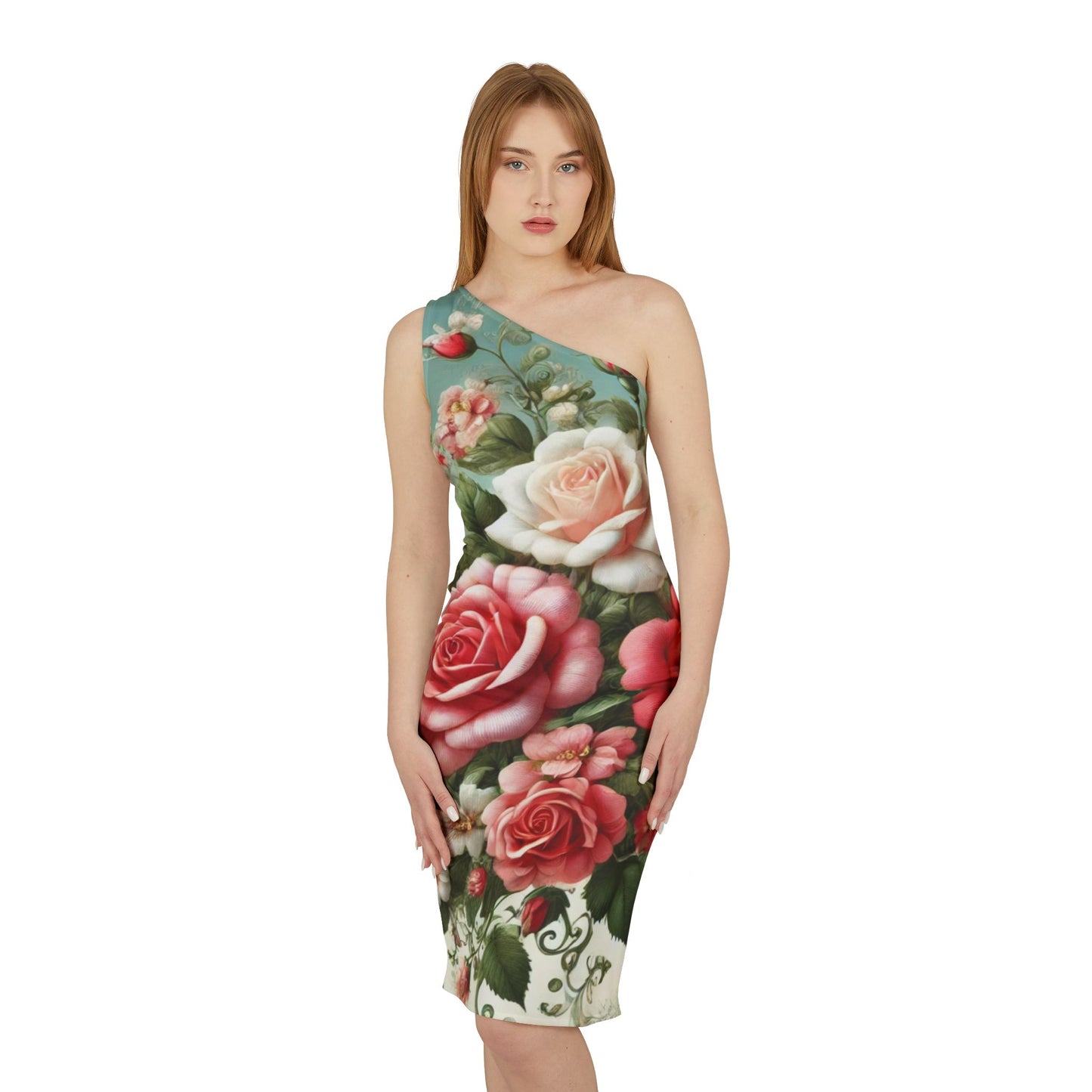 Rose Reverie - Shoulder Dress