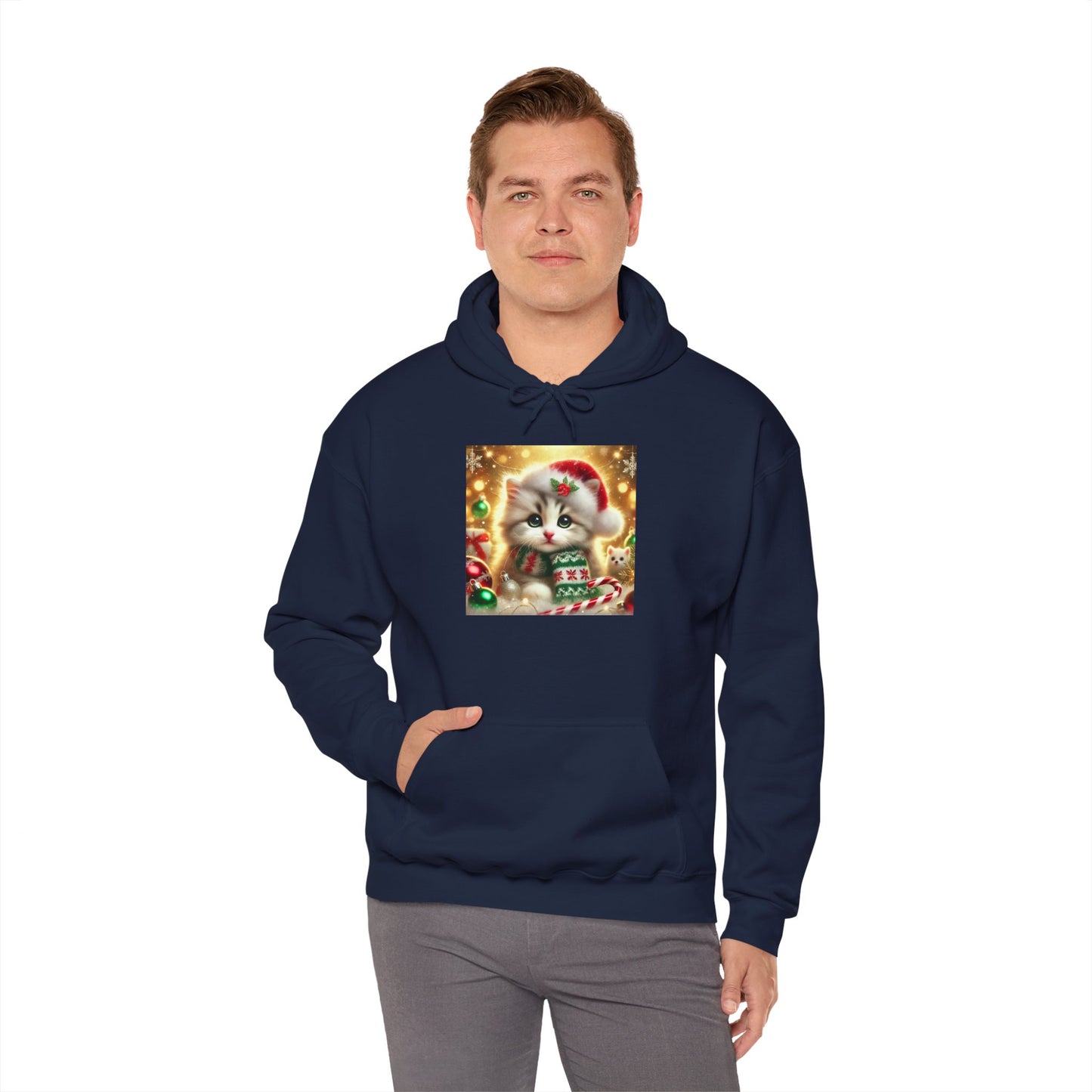 Purr-fectly Merry Christmas - Unisex Heavy Blend™ Hooded Sweatshirt