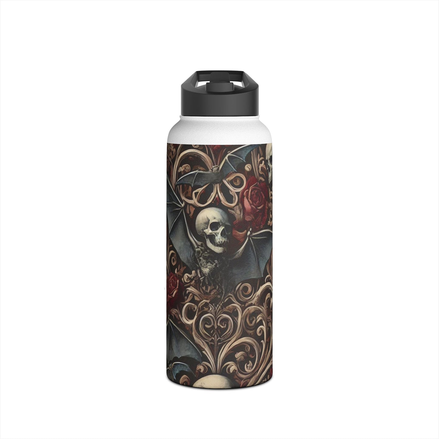 Nocturnal Elegy - Stainless Steel Water Bottle, Standard Lid