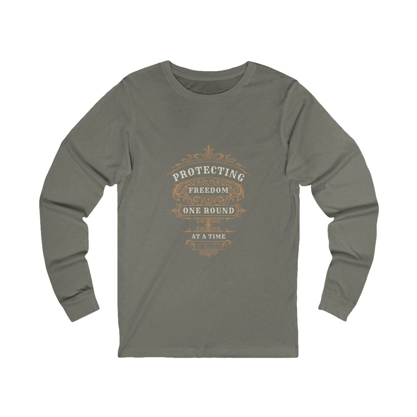 Protecting Freedom, One Round at a Time - Unisex Jersey Long Sleeve Tee