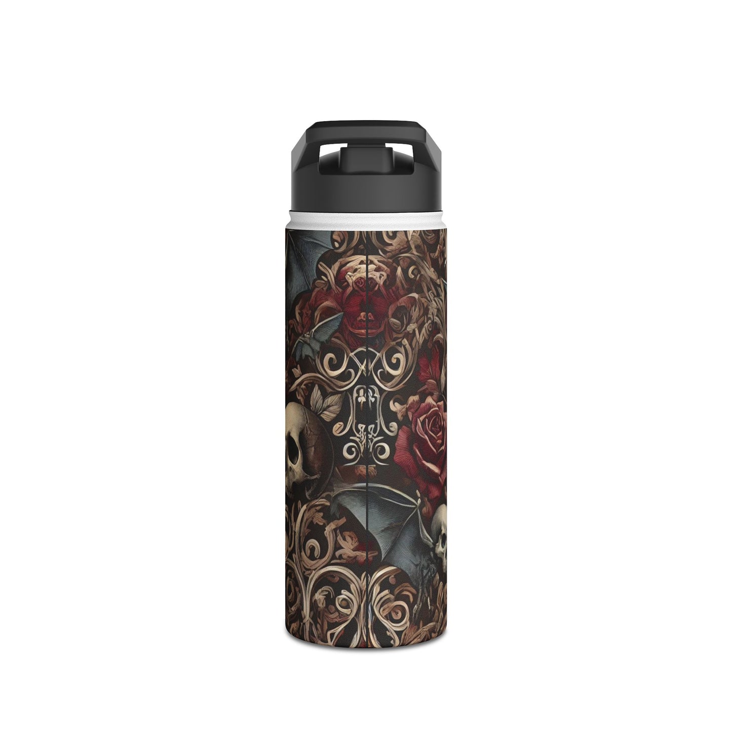 Nocturnal Elegy - Stainless Steel Water Bottle, Standard Lid