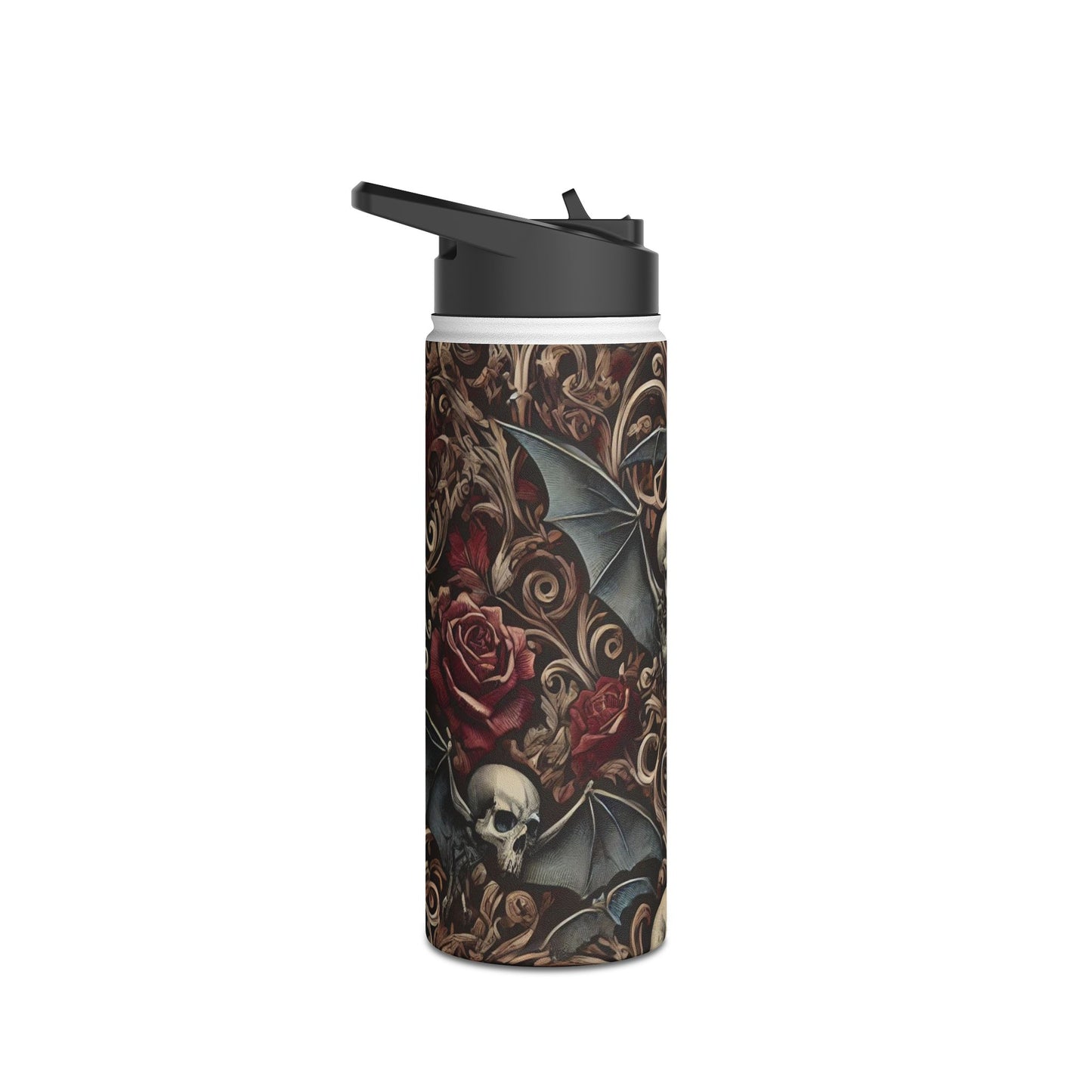 Nocturnal Elegy - Stainless Steel Water Bottle, Standard Lid