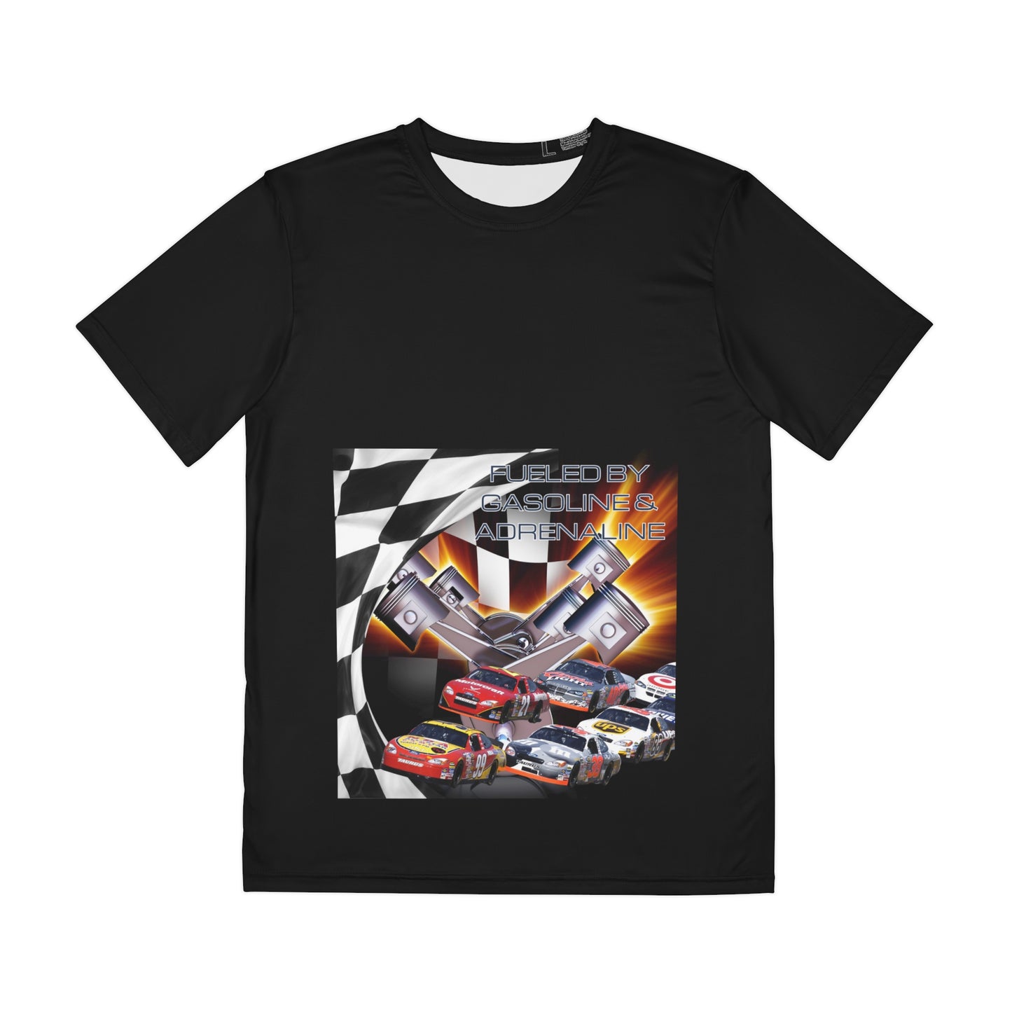 Fueled by Gasoline & Adrenaline - Men's Polyester Tee (AOP) T-Shirt