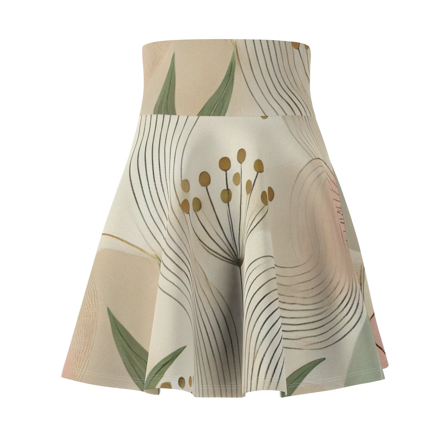 Botanical Breeze - Women's Skater Skirt (AOP)