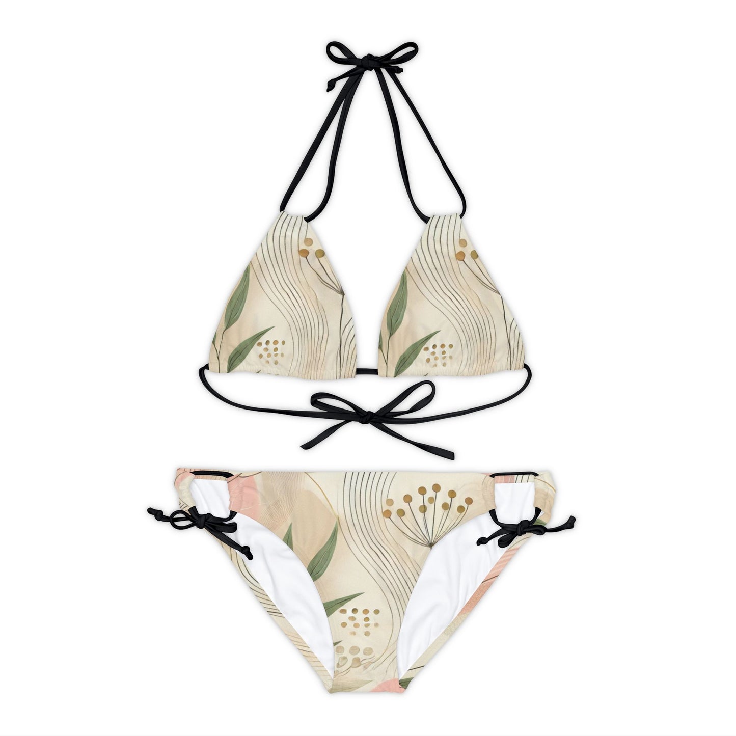 Botanical Breeze - Strappy Bikini Set (AOP)