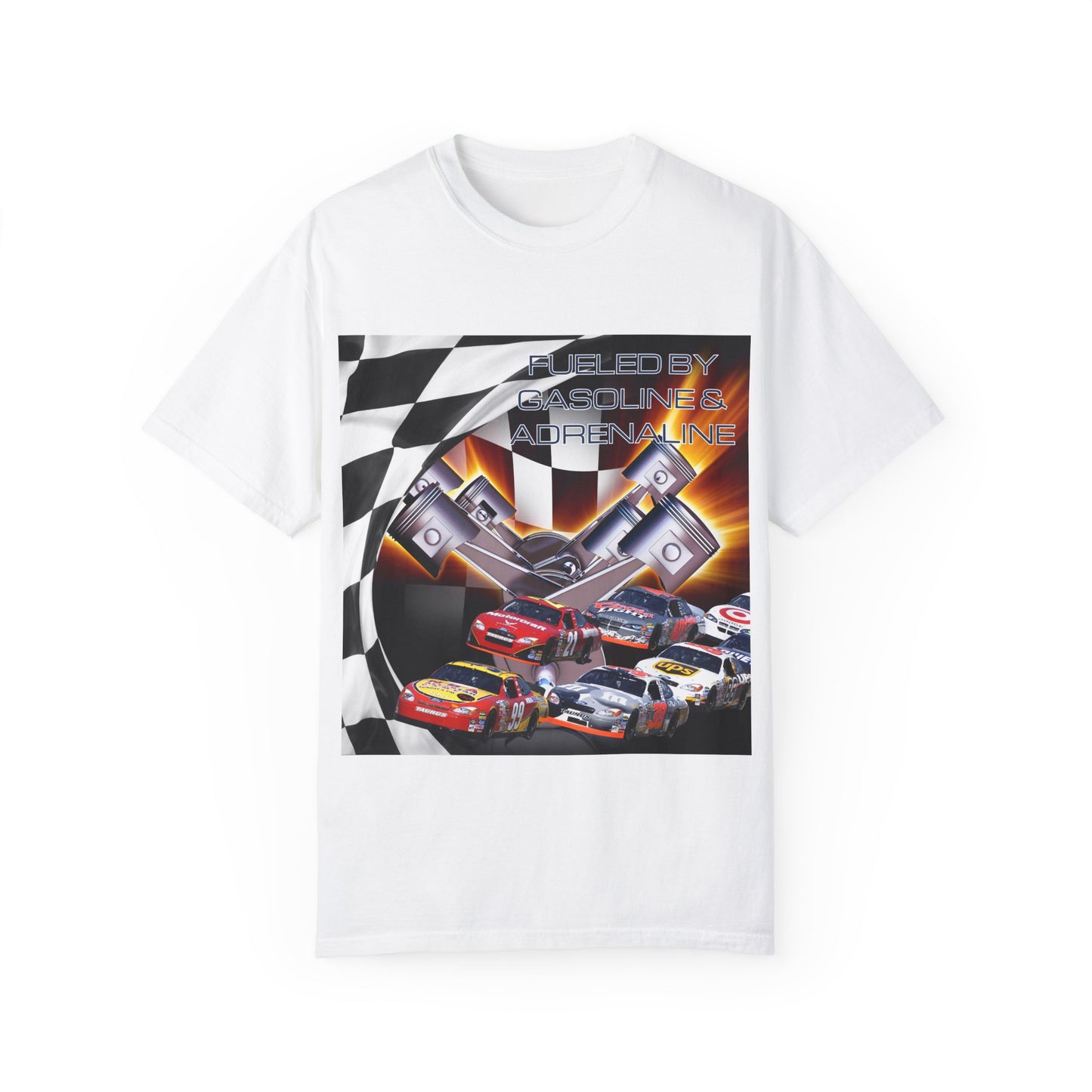 Fueled by Gasoline & Adrenaline - Unisex Garment-Dyed T-shirt