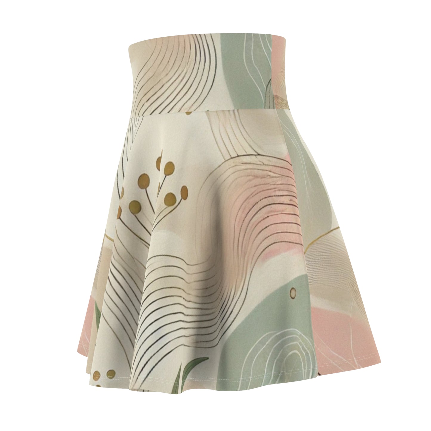 Botanical Breeze - Women's Skater Skirt (AOP)