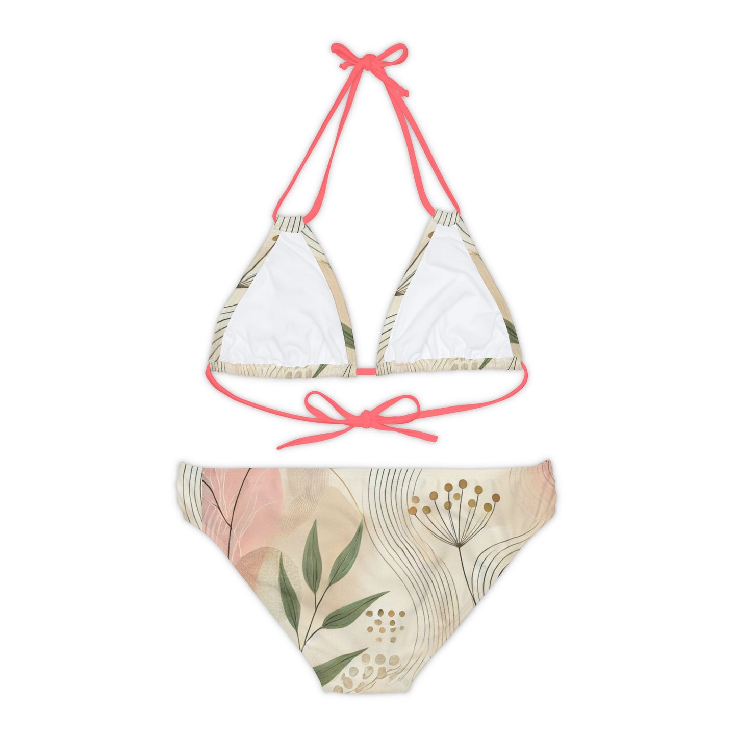 Botanical Breeze - Strappy Bikini Set (AOP)