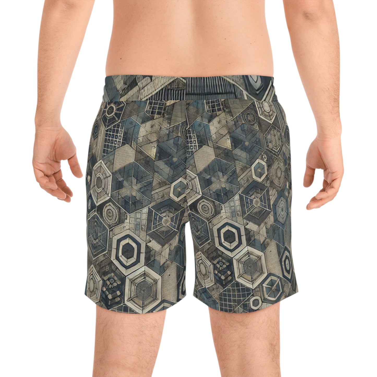 Modern Odyssey - Men's Mid-Length Swim Shorts