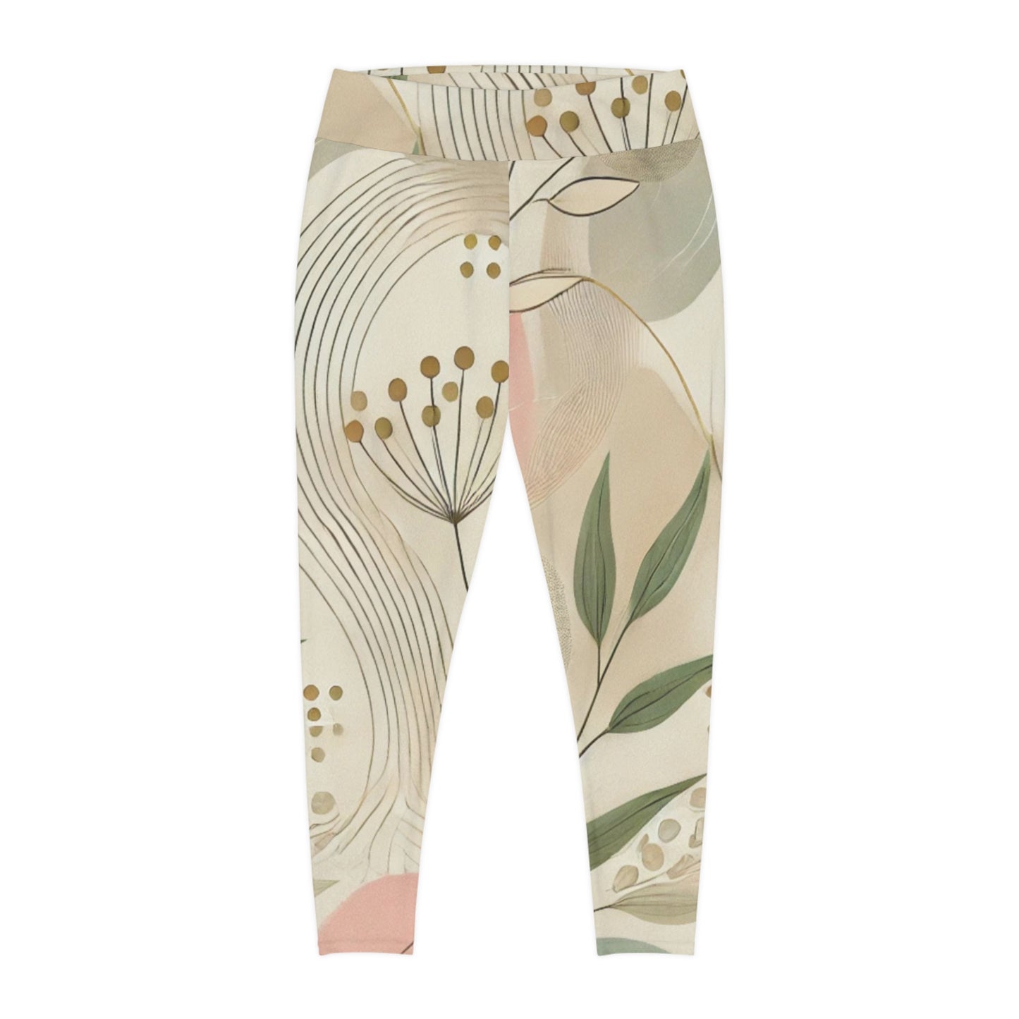 Botanical Breeze - Plus Size Leggings (AOP)