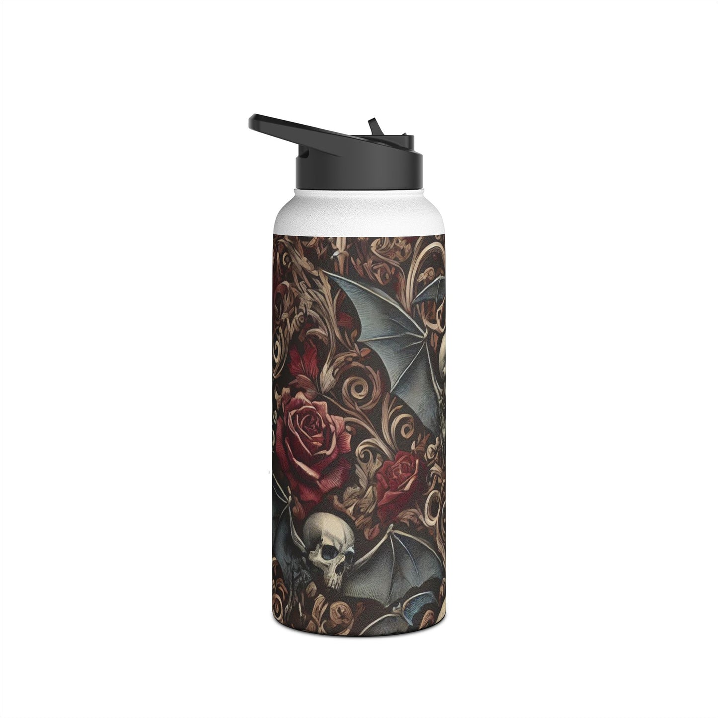 Nocturnal Elegy - Stainless Steel Water Bottle, Standard Lid