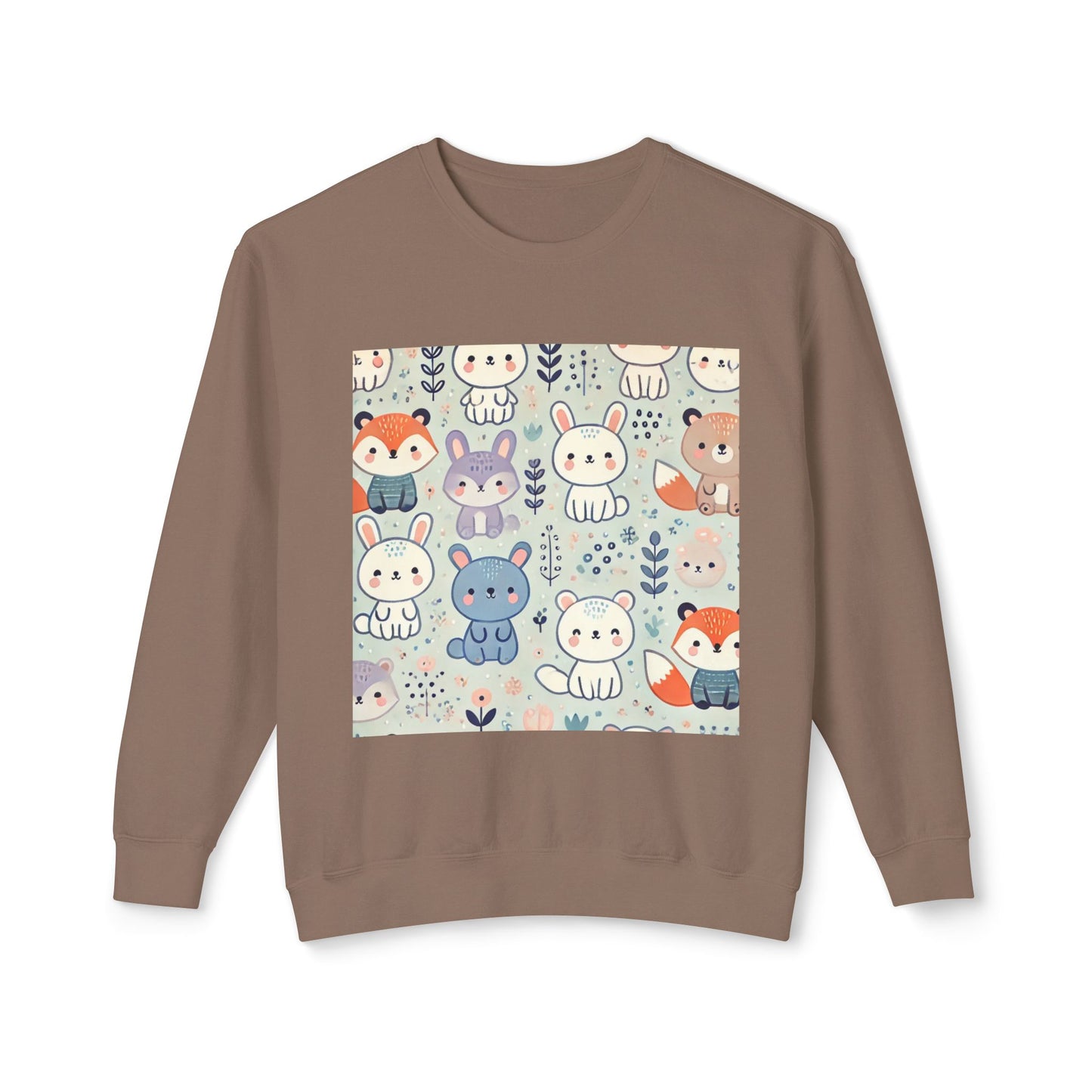 Whimsical Companions - Unisex Lightweight Crewneck Sweatshirt