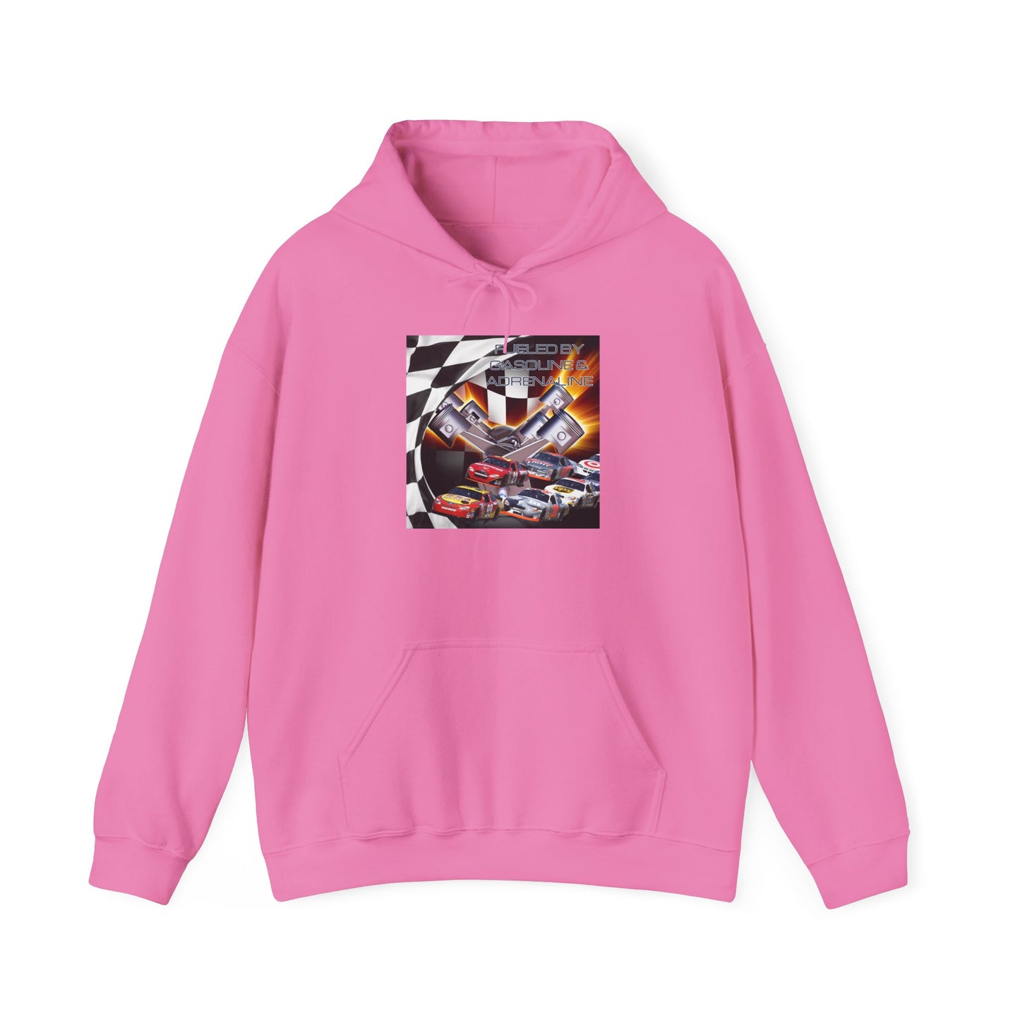 Fueled by Gasoline & Adrenaline - Unisex Heavy Blend™ Hooded Sweatshirt