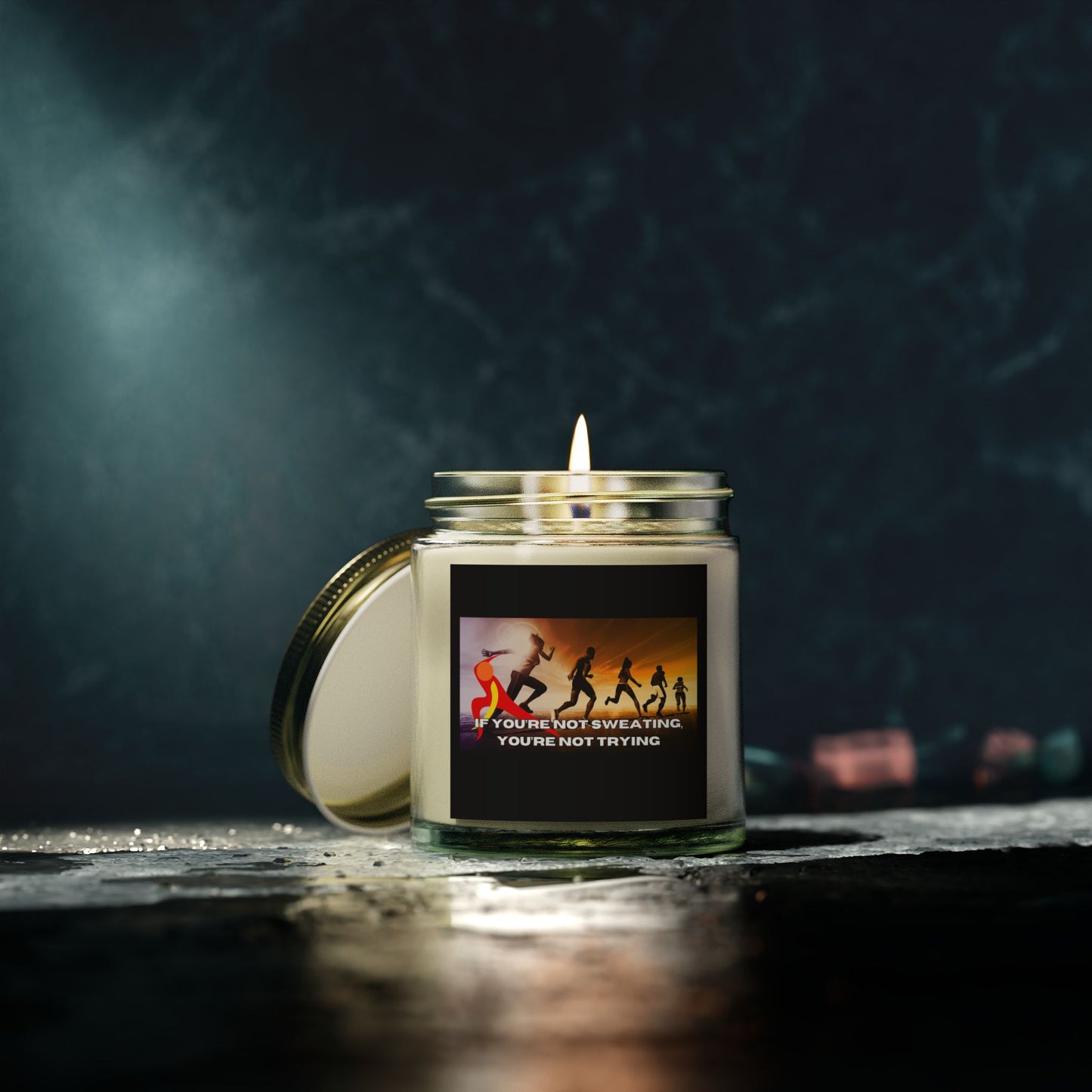 If You’re Not Sweating, You’re Not Trying - Scented Candles, Coconut Apricot Wax (4oz, 9oz)