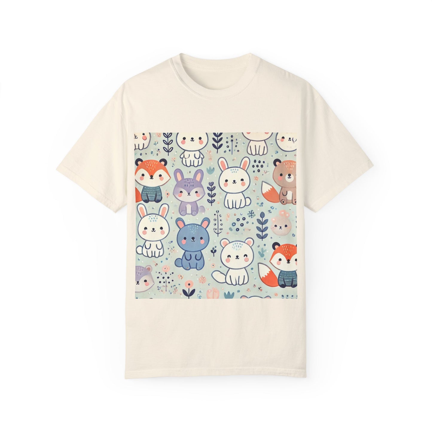 Whimsical Companions - Unisex Garment-Dyed T-shirt