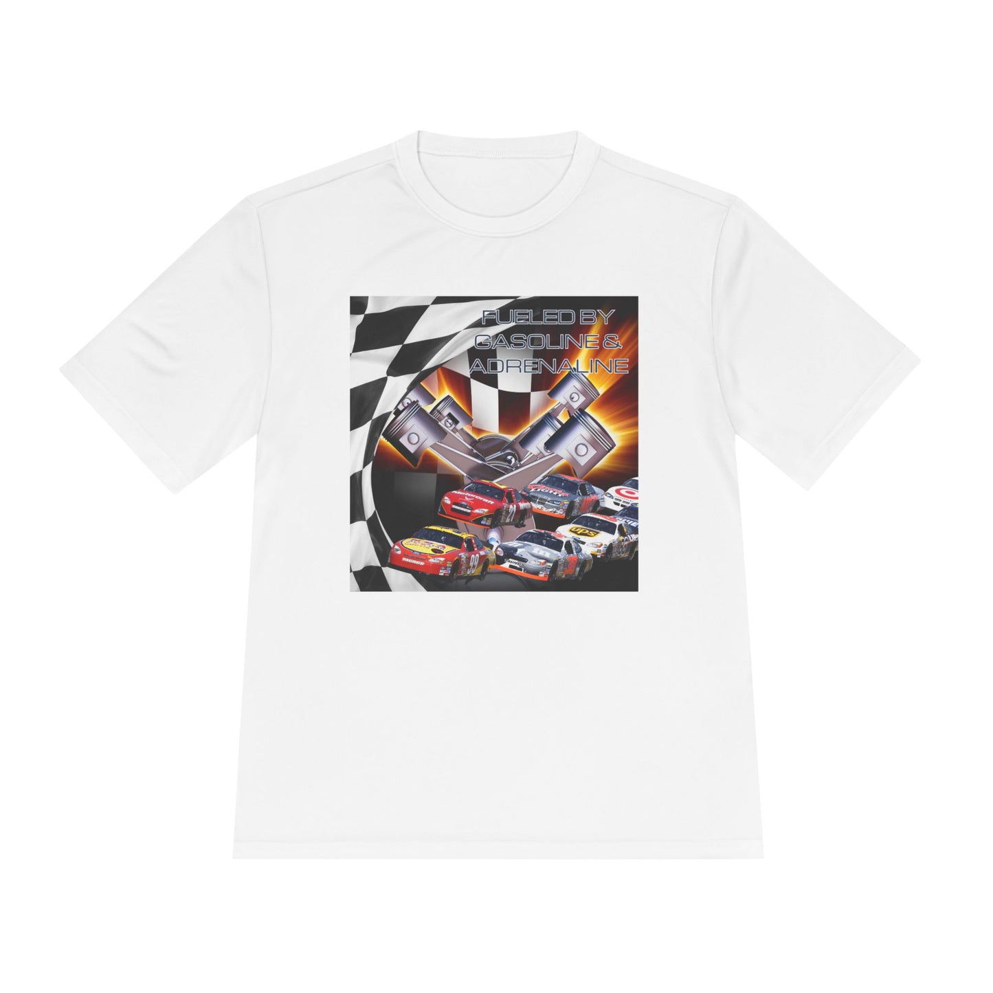 Fueled by Gasoline & Adrenaline - Unisex Moisture Wicking Tee