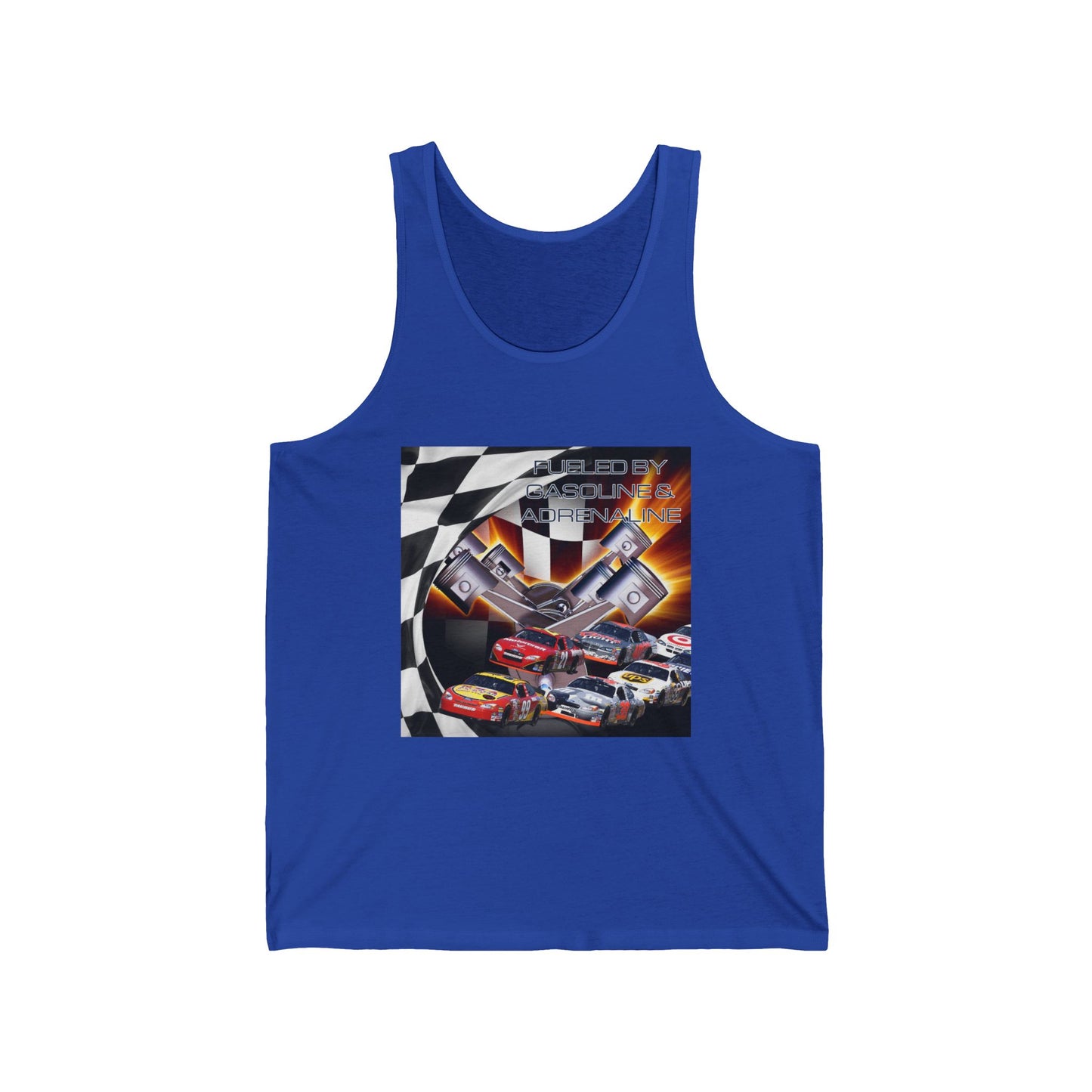 Fueled by Gasoline & Adrenaline - Unisex Jersey Tank