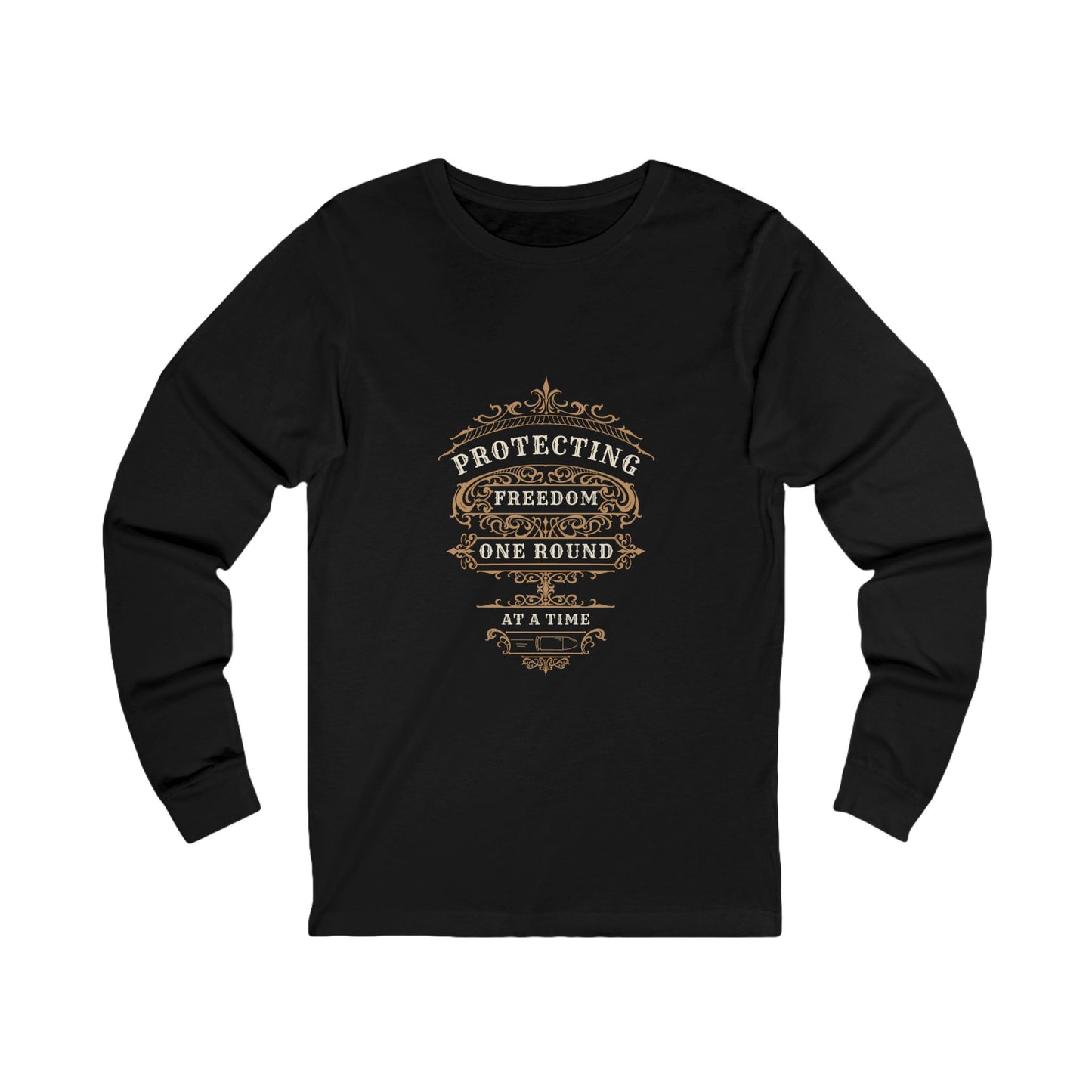 Protecting Freedom, One Round at a Time - Unisex Jersey Long Sleeve Tee