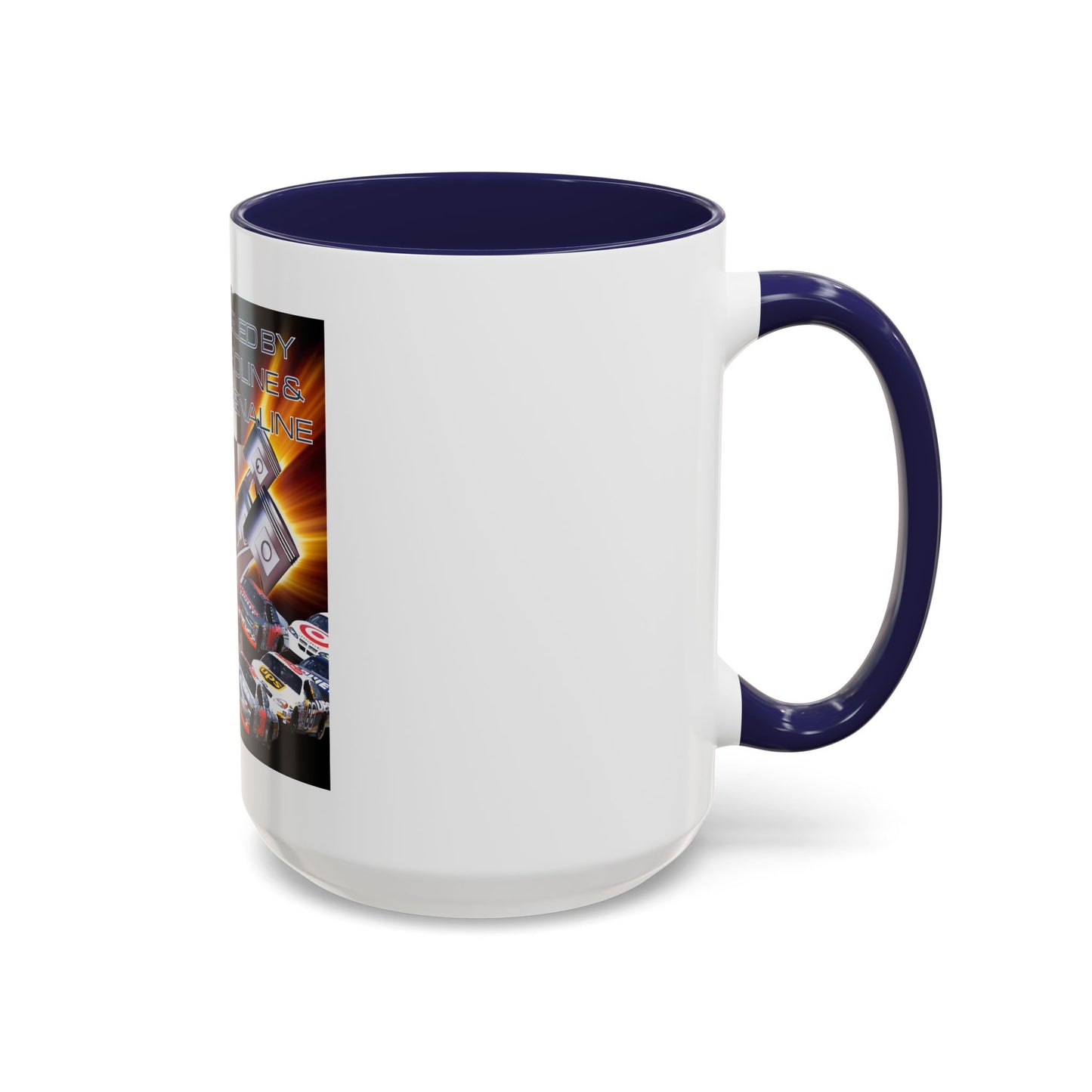 Fueled by Gasoline & Adrenaline - Accent Coffee Mug (11, 15oz)