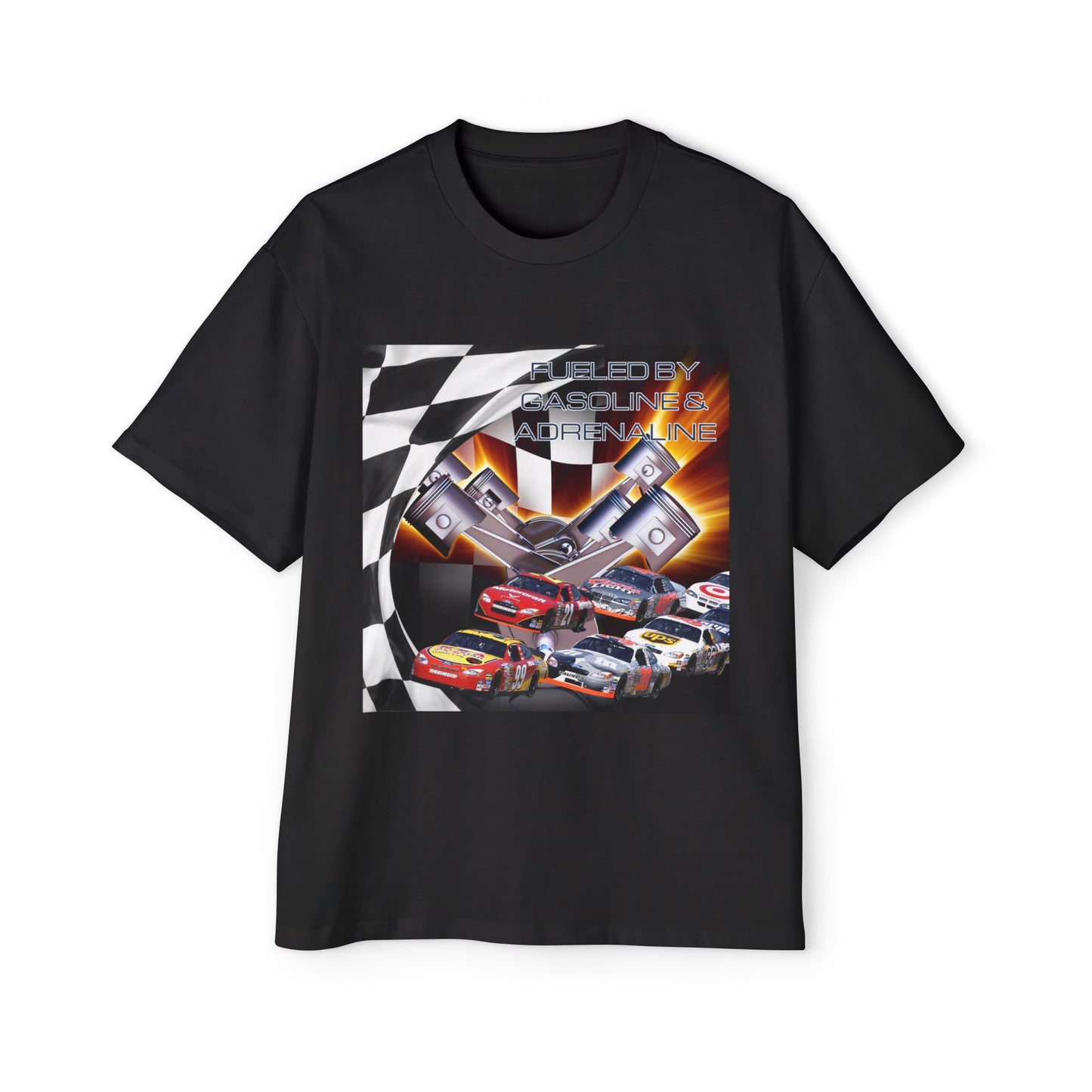 Fueled by Gasoline & Adrenaline - Men's Heavy Oversized Tee T-Shirt