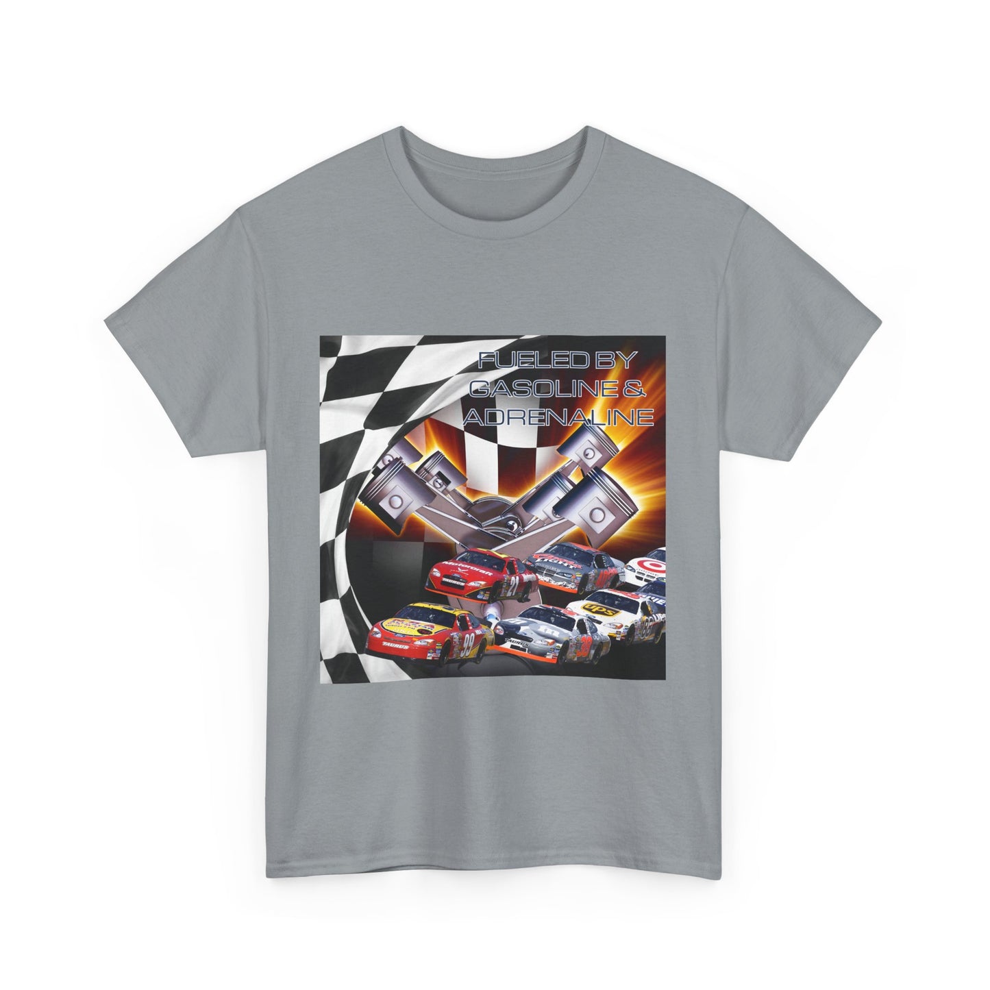 Fueled by Gasoline & Adrenaline - Unisex Heavy Cotton Tee T-Shirt