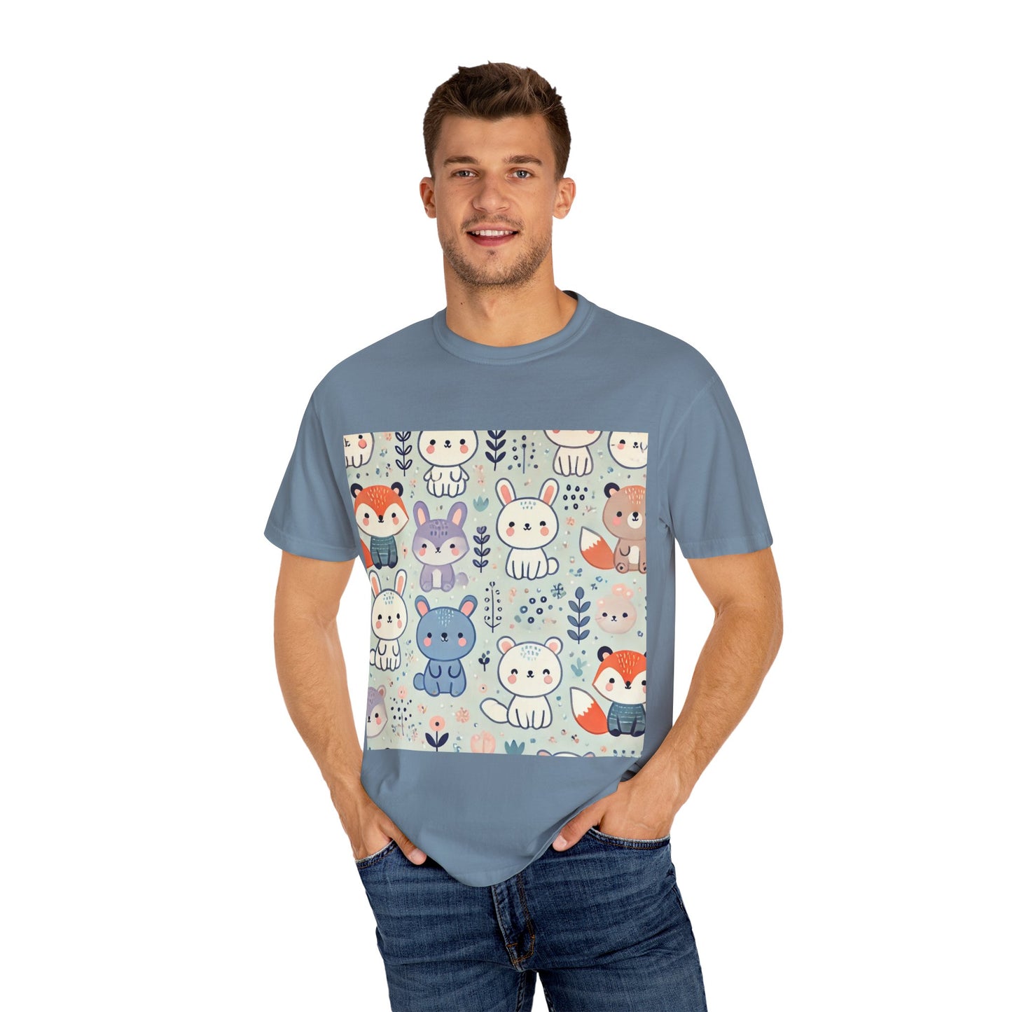 Whimsical Companions - Unisex Garment-Dyed T-shirt