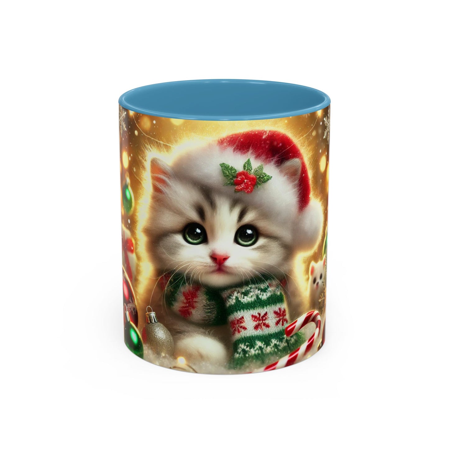 Purr-fectly Merry Christmas - Accent Coffee Mug (11, 15oz)