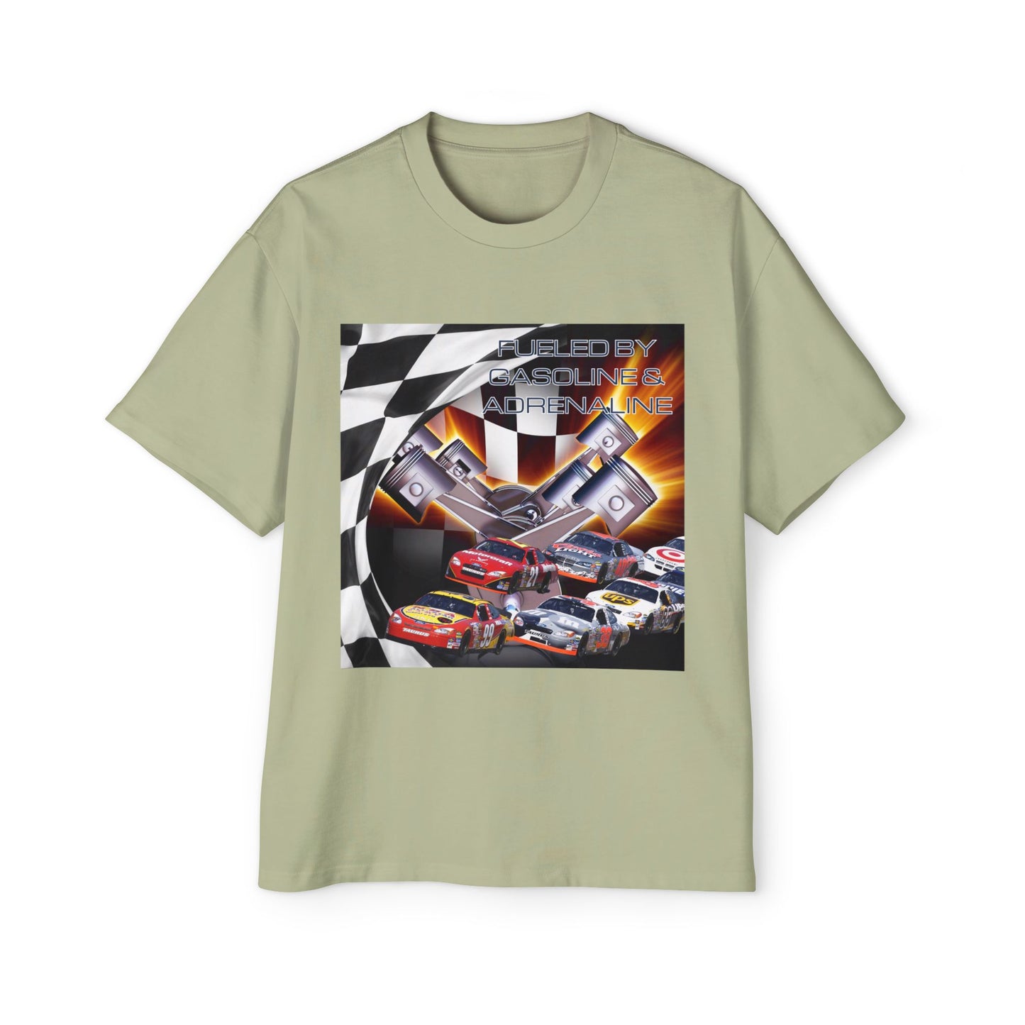 Fueled by Gasoline & Adrenaline - Men's Heavy Oversized Tee T-Shirt