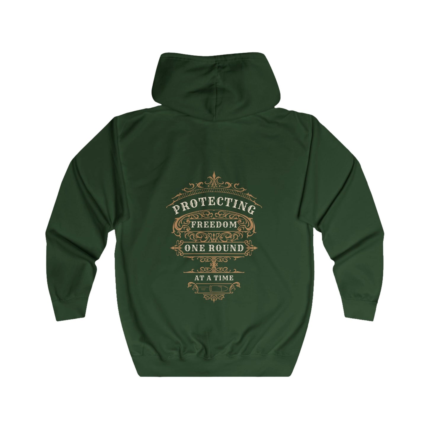 Protecting Freedom, One Round at a Time - Unisex Full Zip Hoodie