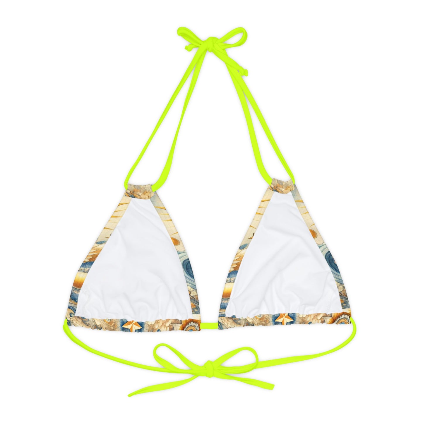 Celestial Radiance - Strappy Triangle Bikini Top