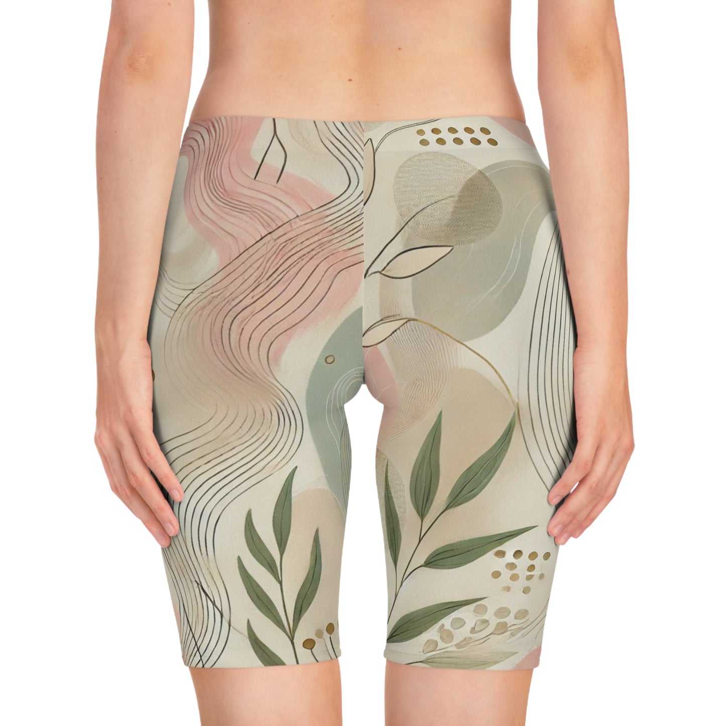 Botanical Breeze - Women's Bike Shorts (AOP)