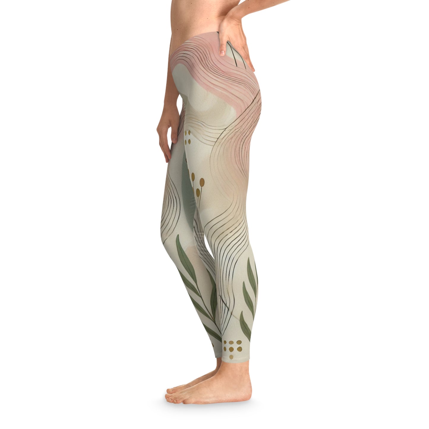 Botanical Breeze - Stretchy Leggings (AOP)