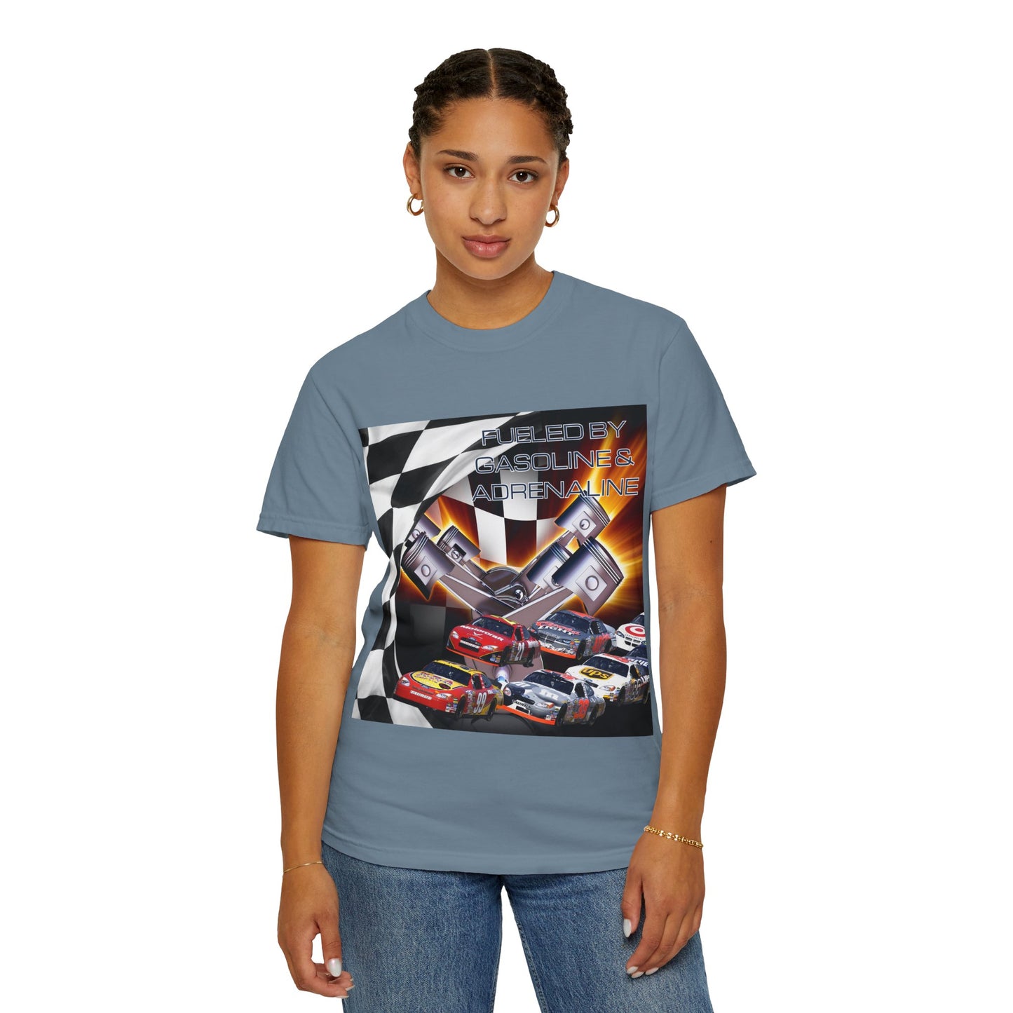 Fueled by Gasoline & Adrenaline - Unisex Garment-Dyed T-shirt