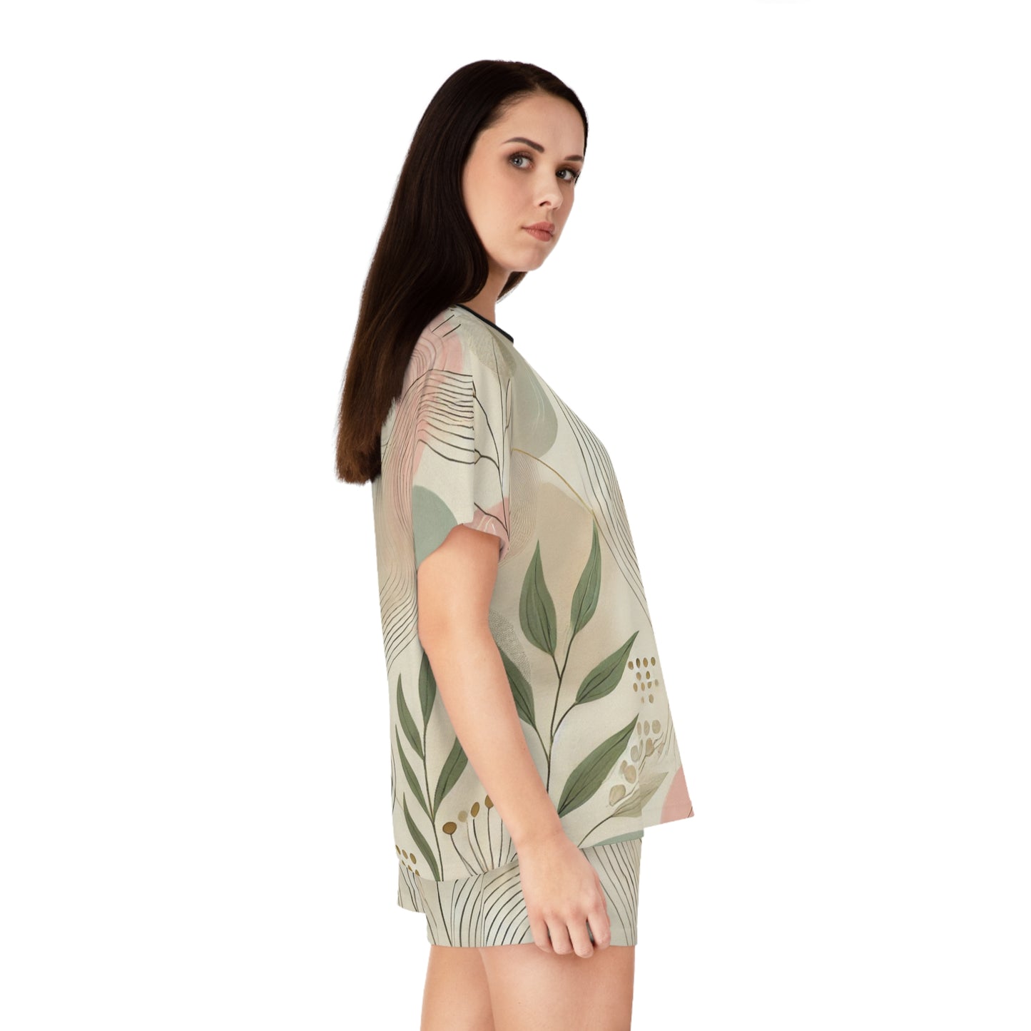 Botanical Breeze - Women's Short Pajama Set (AOP)