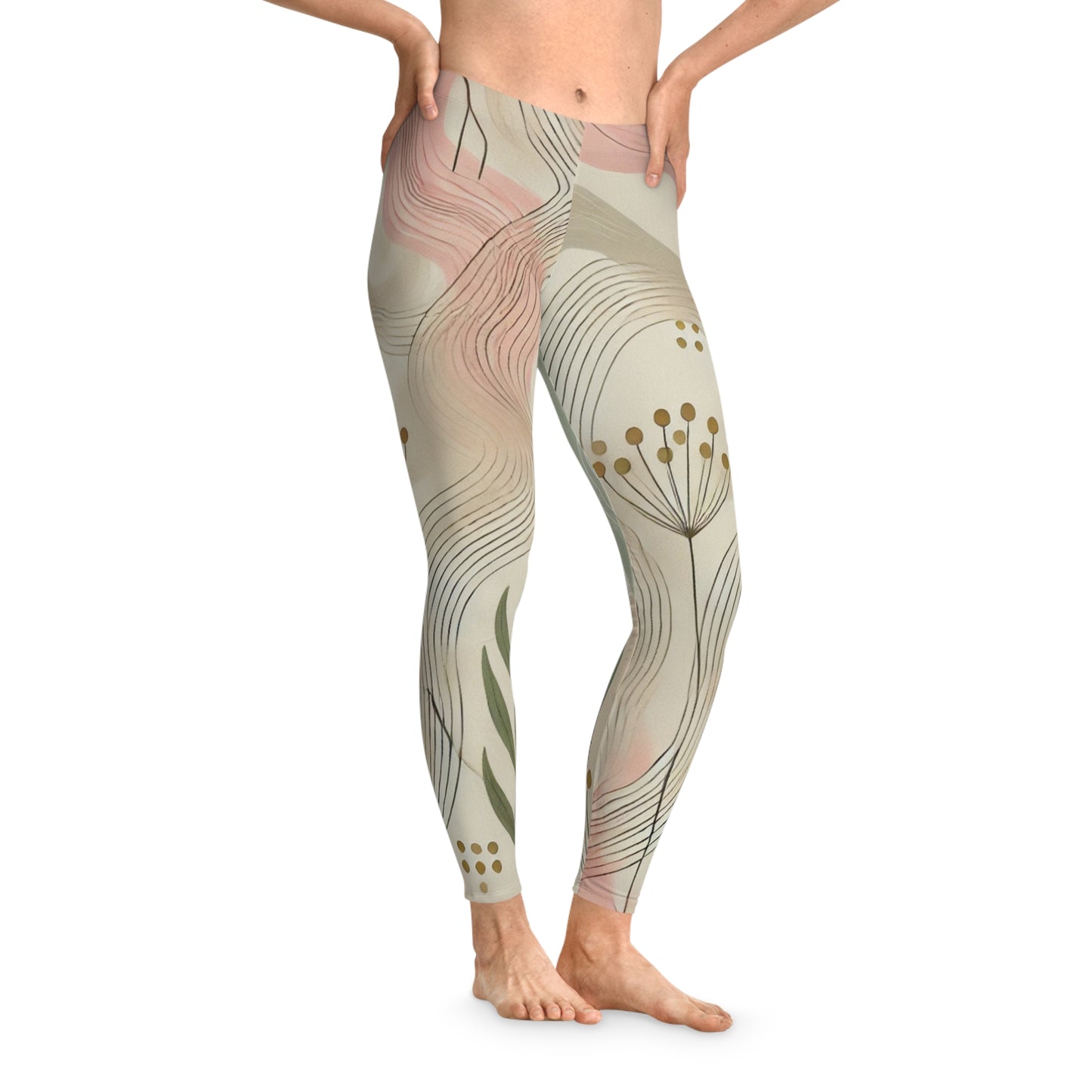 Botanical Breeze - Stretchy Leggings (AOP)