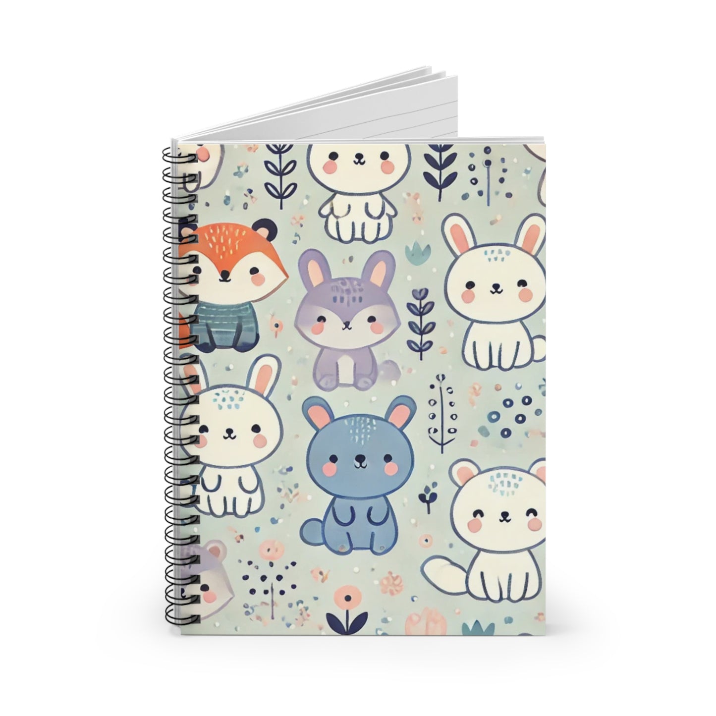 Whimsical Companions - Spiral Notebook - Ruled Line