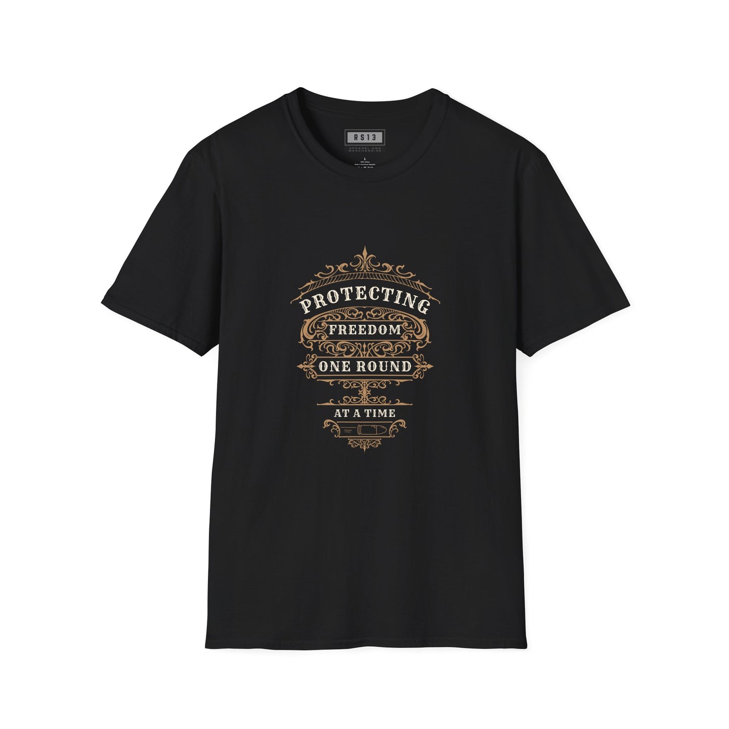 Protecting Freedom, One Round at a Time - Unisex Softstyle T-Shirt