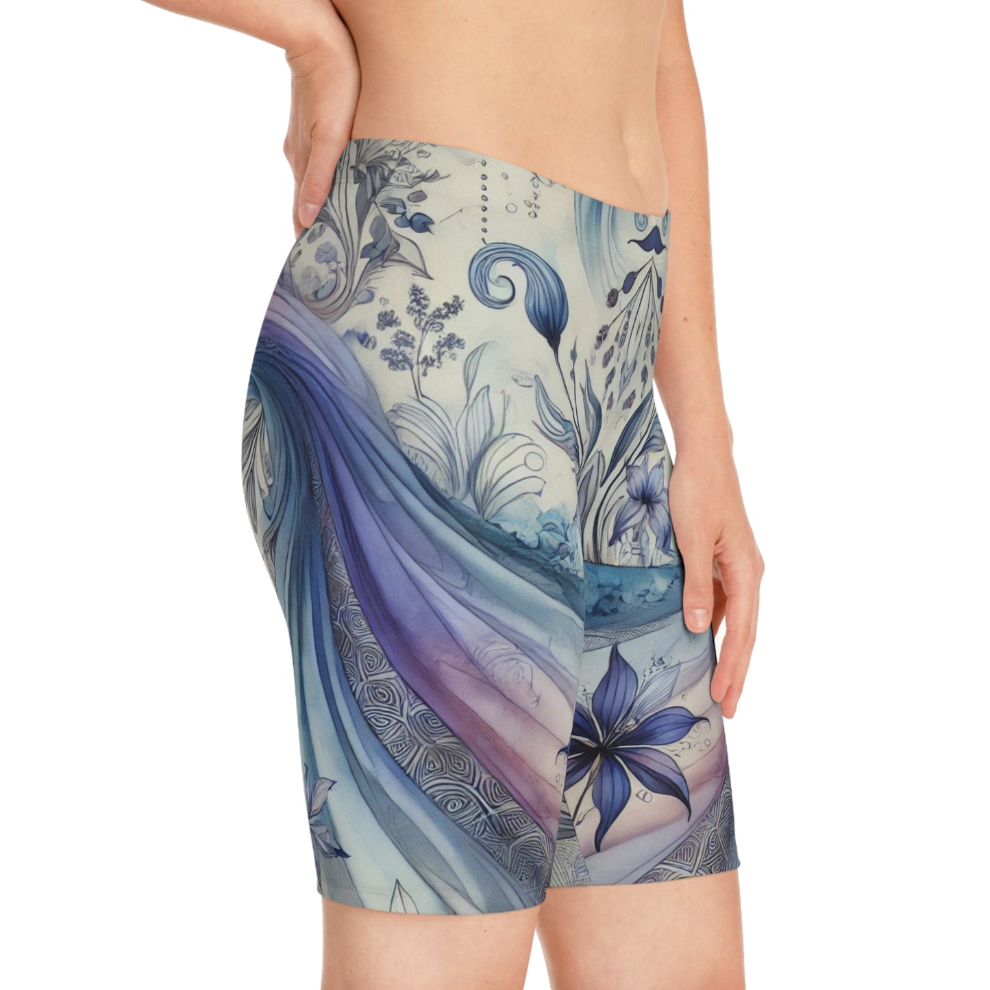 Twilight Bloom - Women's Bike Shorts (AOP)