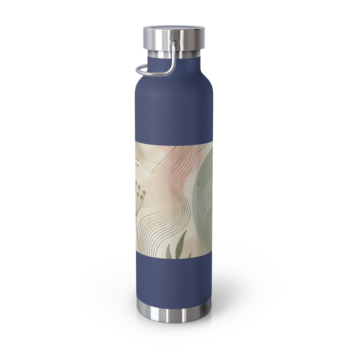 Botanical Breeze - Copper Vacuum Insulated Bottle, 22oz