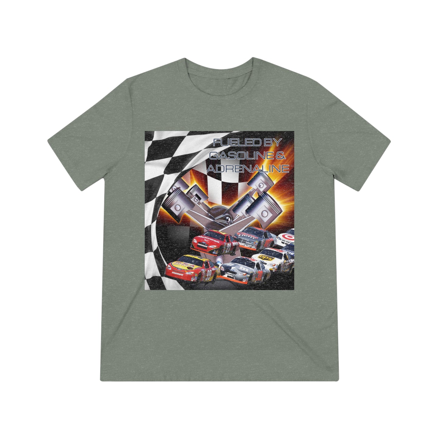 Fueled by Gasoline & Adrenaline - Unisex Triblend Tee T-Shirt