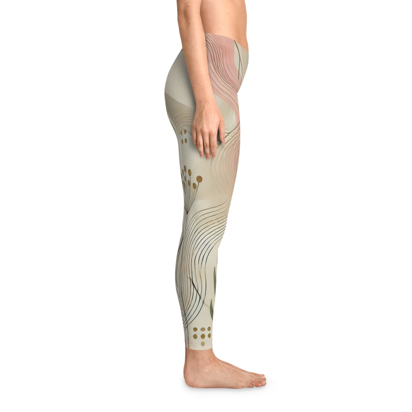 Botanical Breeze - Stretchy Leggings (AOP)